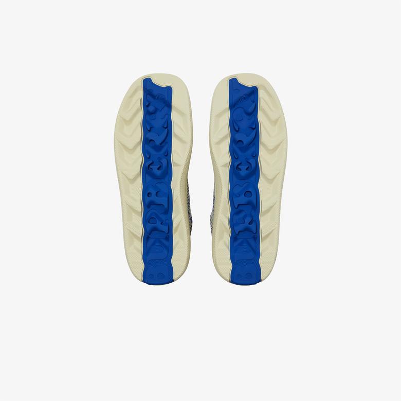 Burberry Check Knit Box Erkek Krem Rengi Spor Ayakkabı