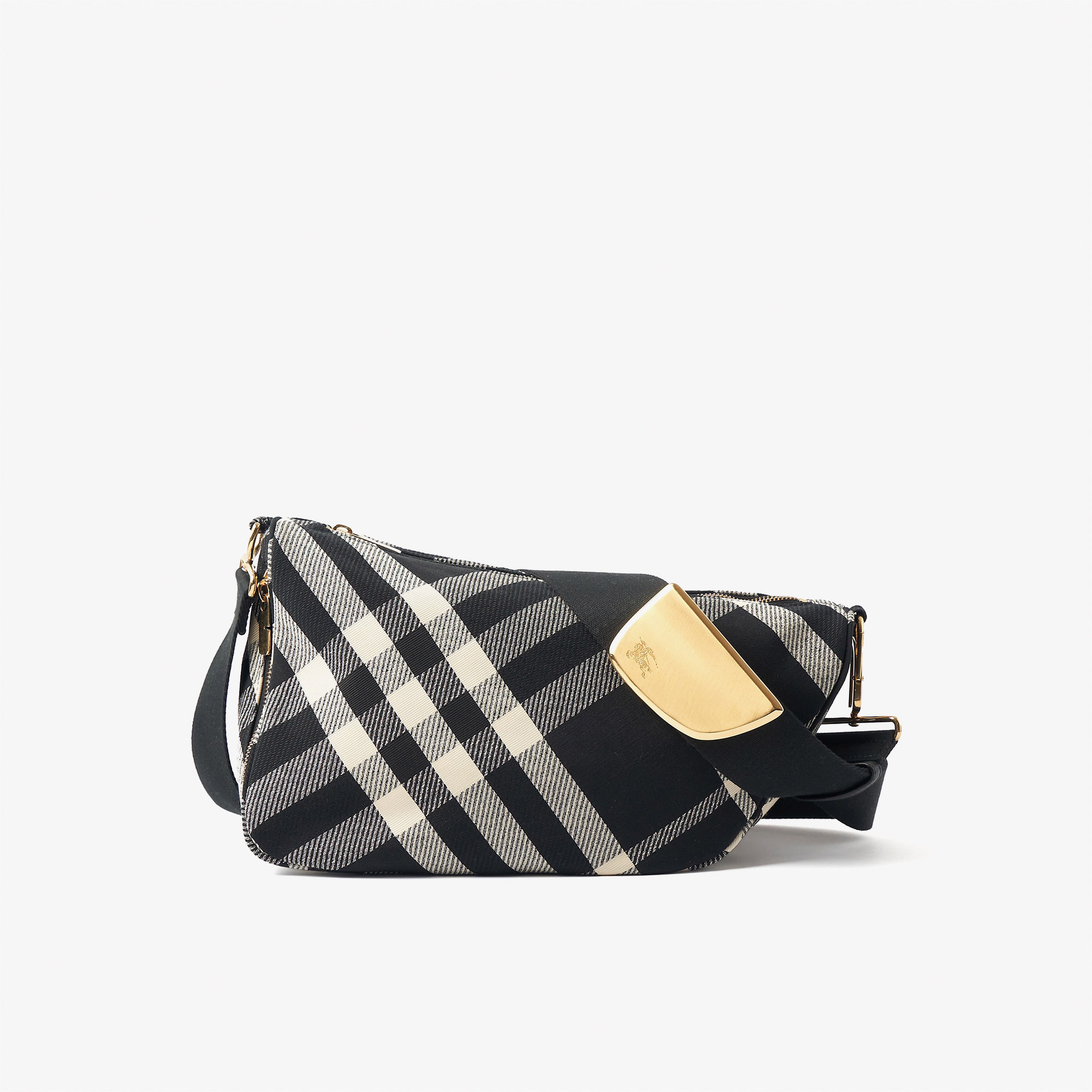 Burberry Medium Shield Messenger Kadın Siyah Postacı Çantası