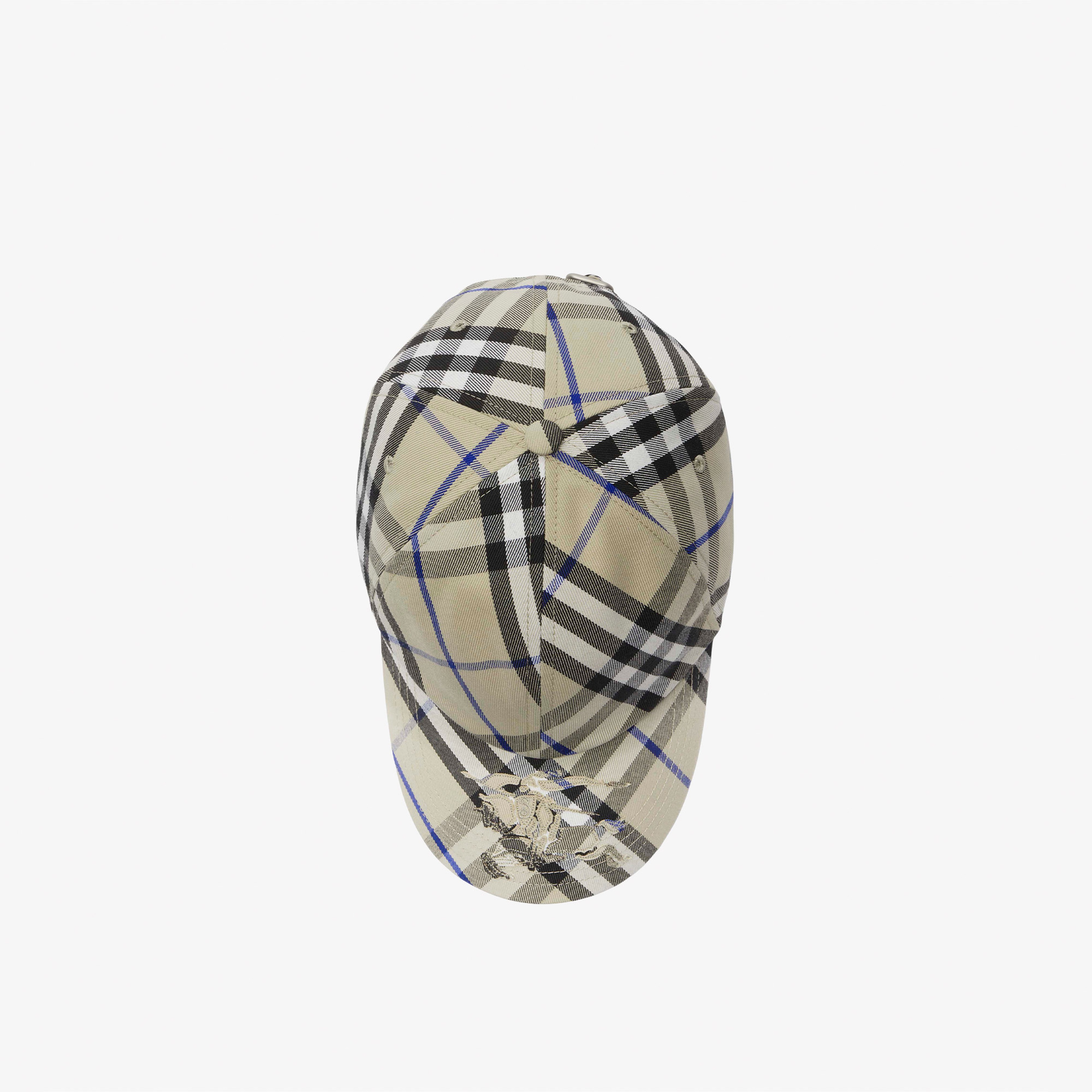 Burberry Check Pamuklu Blend Baseball Erkek Krem Rengi Şapka