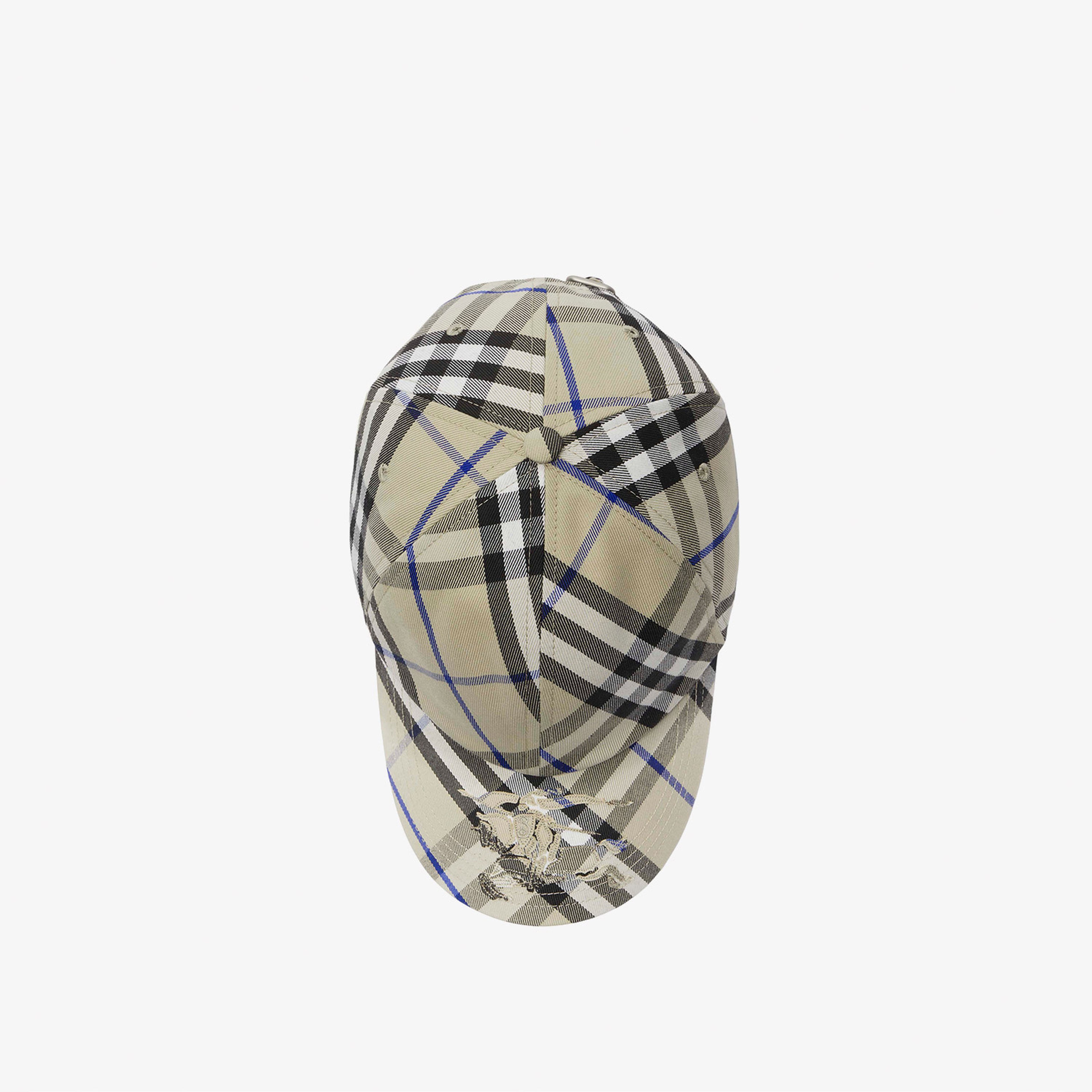 Burberry Check Pamuklu Blend Baseball Erkek Krem Rengi Şapka