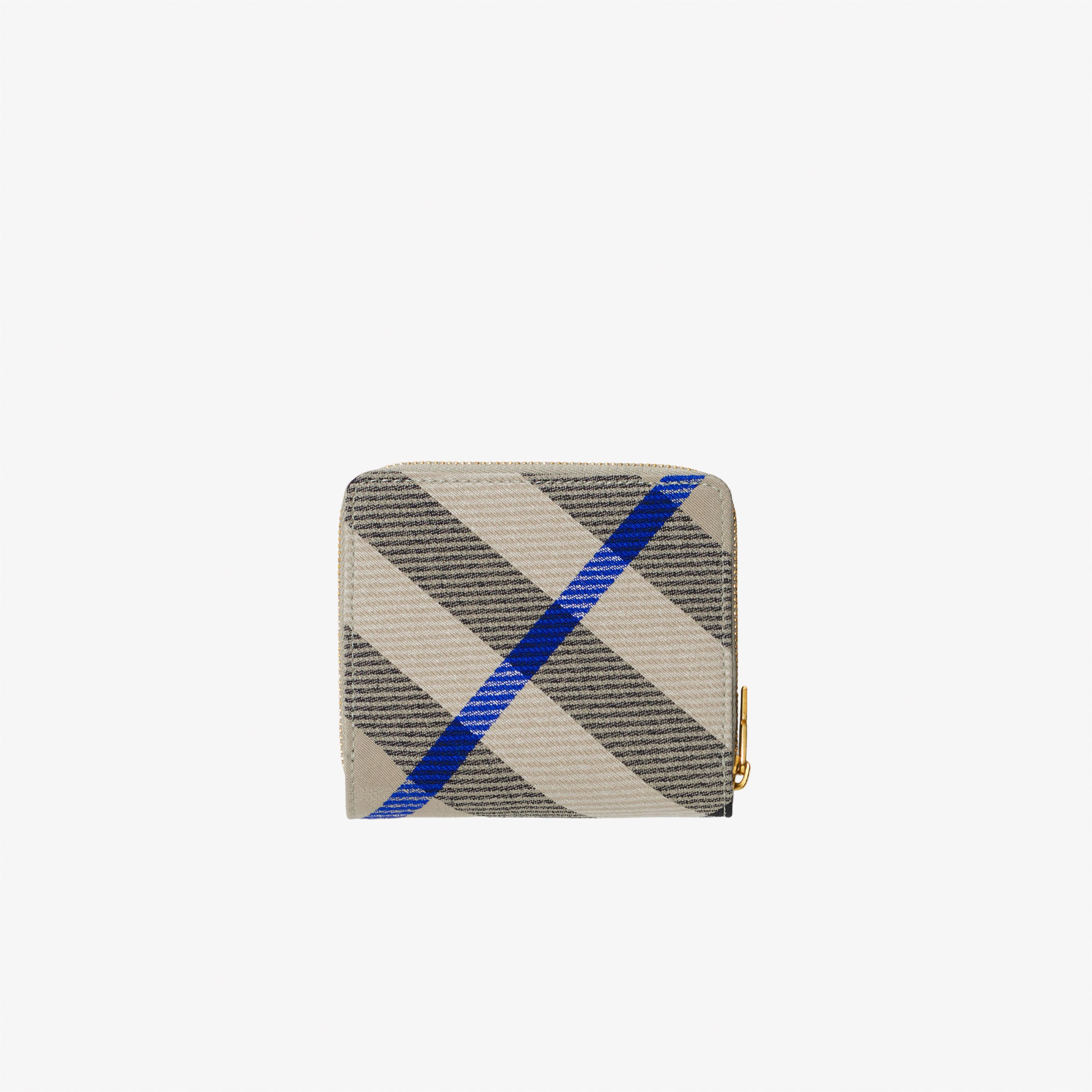 Burberry Compact Zip Bifold Zip Kadın Krem Cüzdan