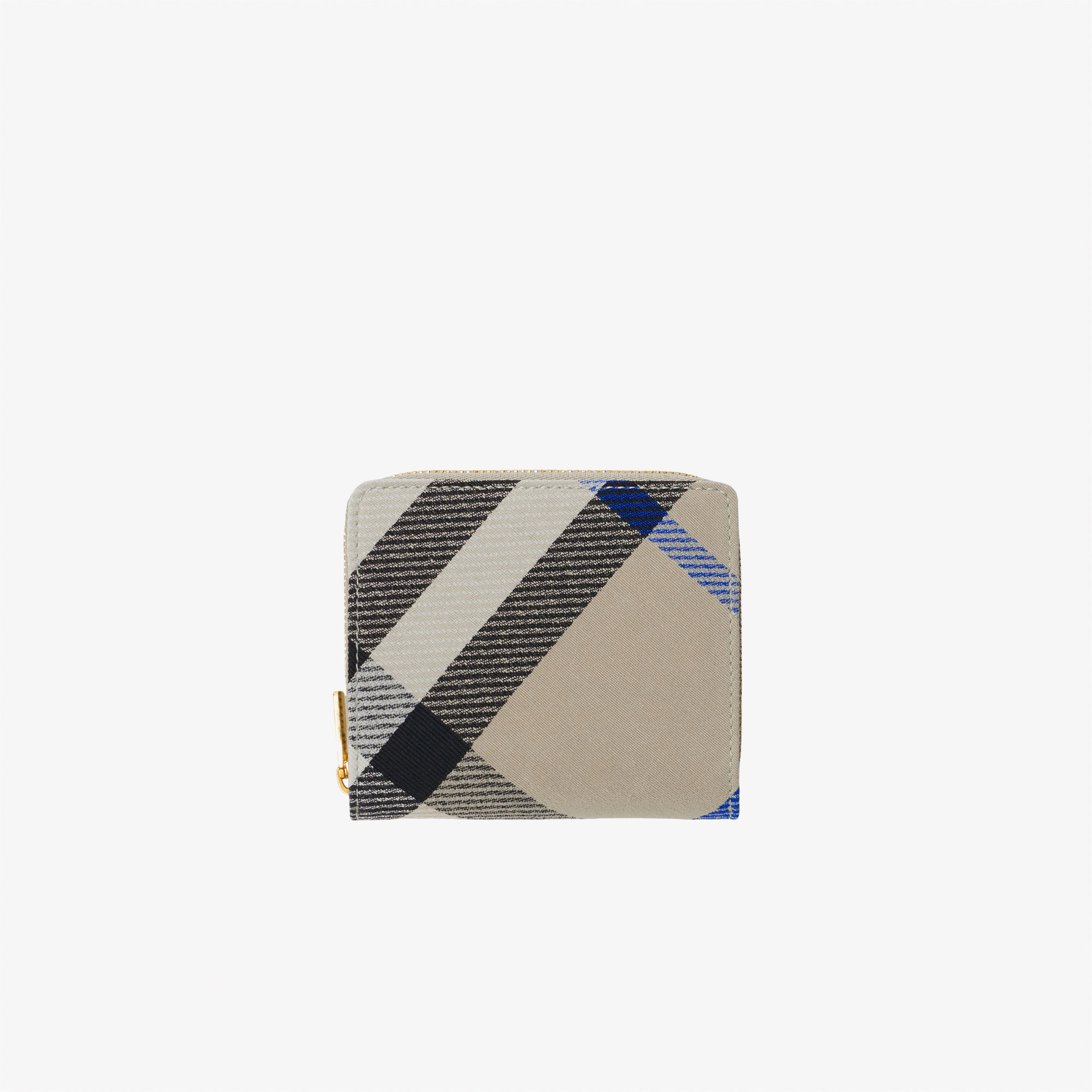 Burberry Compact Zip Bifold Zip Kadın Krem Cüzdan