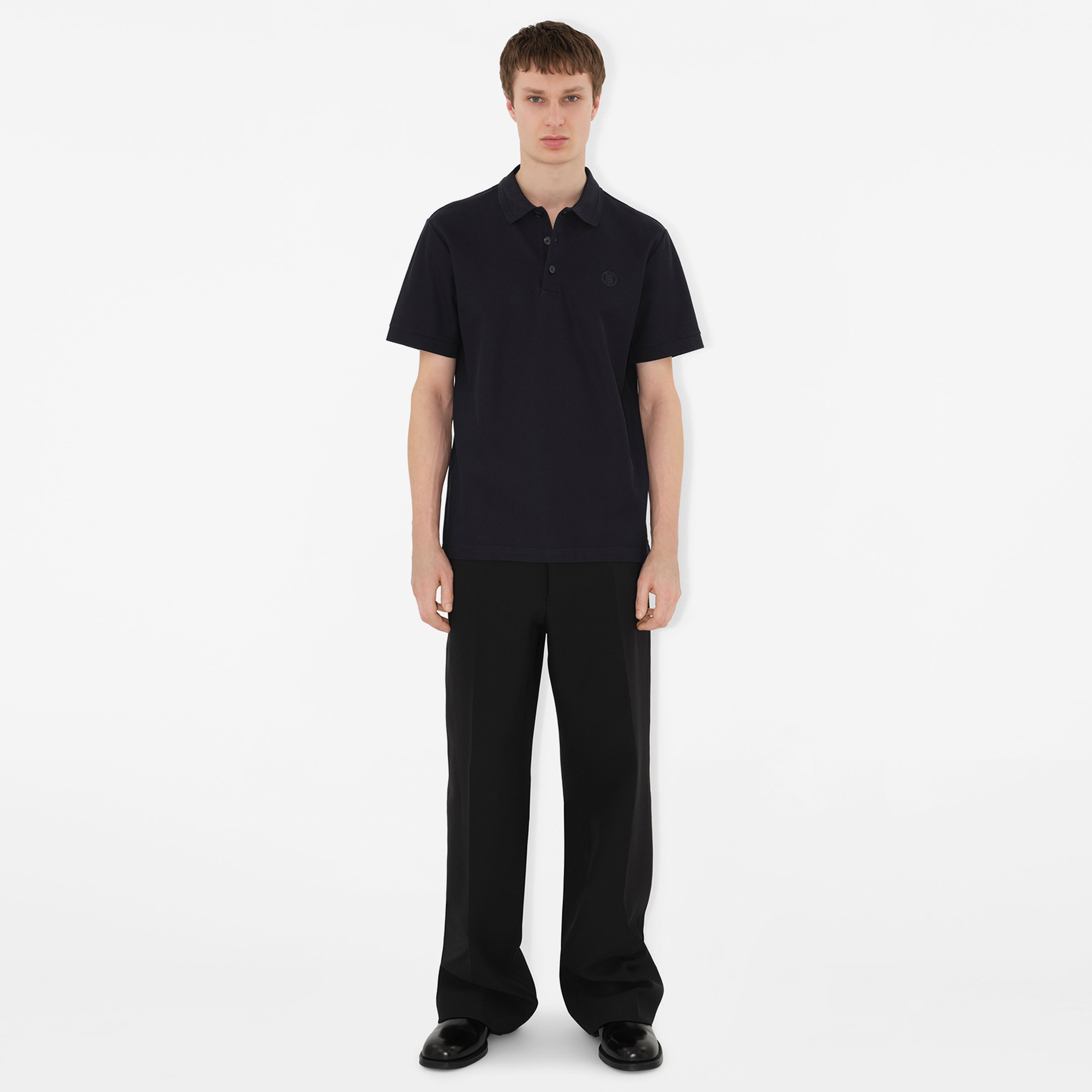 Burberry Pamuklu Erkek Lacivert Polo