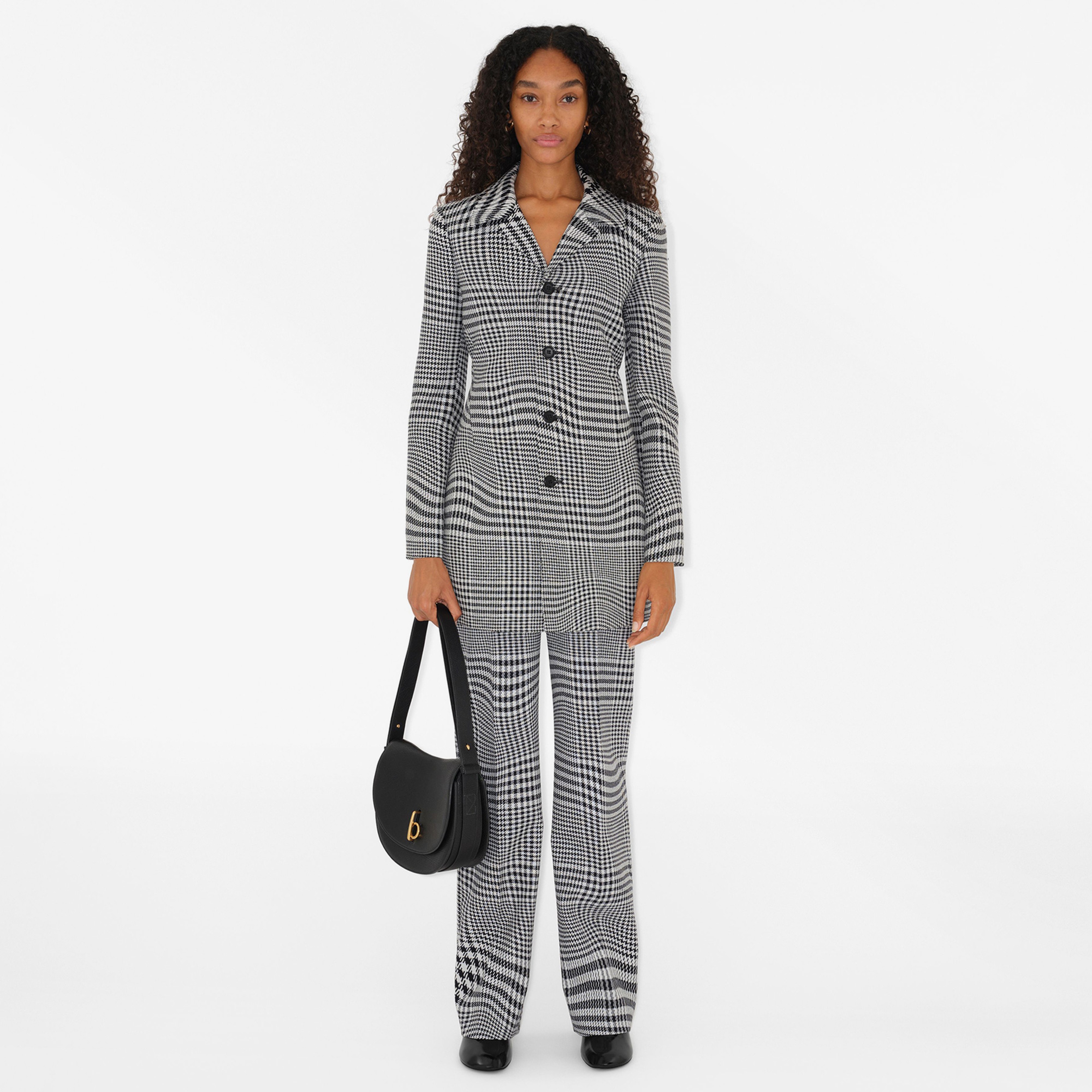 Burberry Medium Rocking Horse Kadın Siyah Omuz Çantası