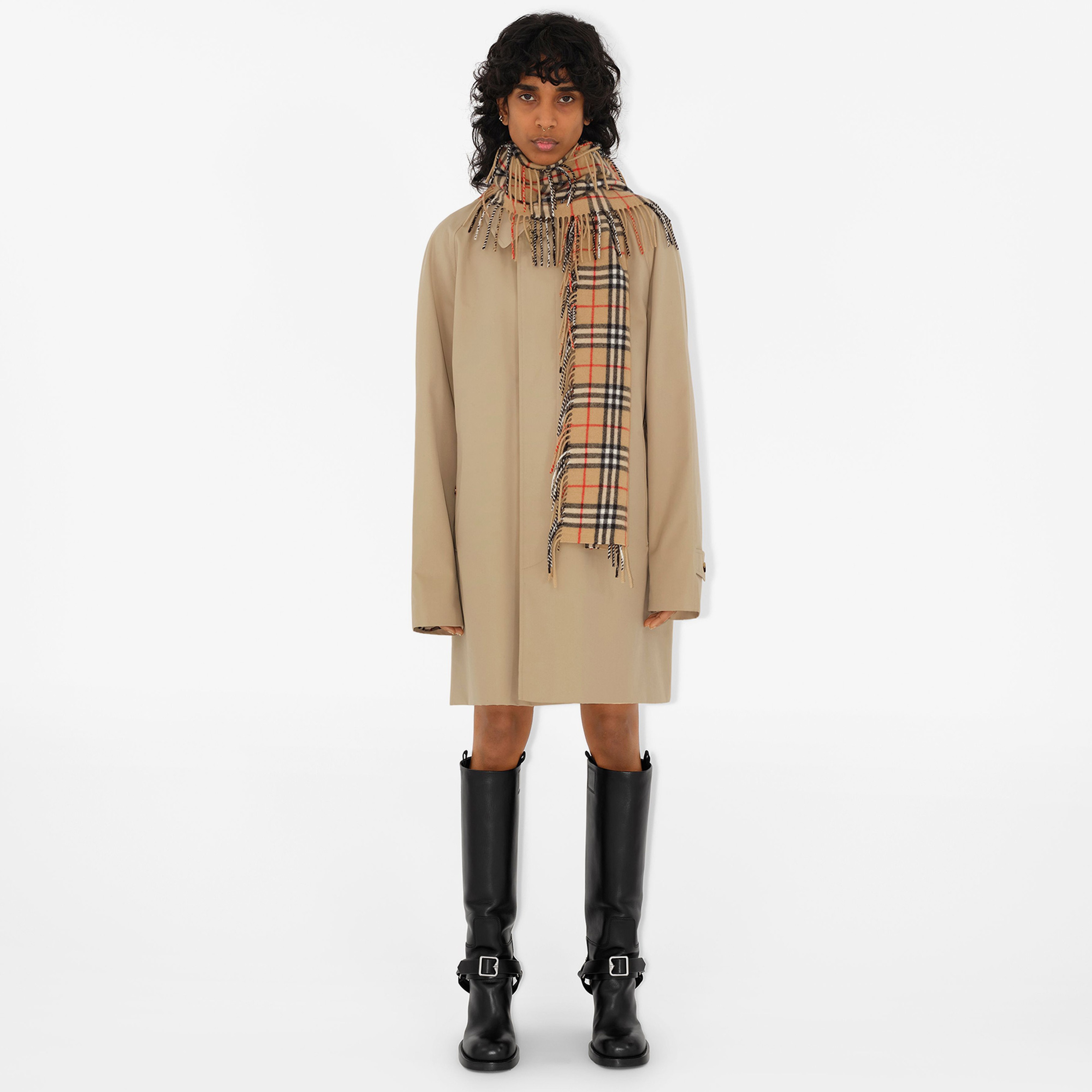 Burberry Check Kaşmir Happy Kadın Bej Atkı