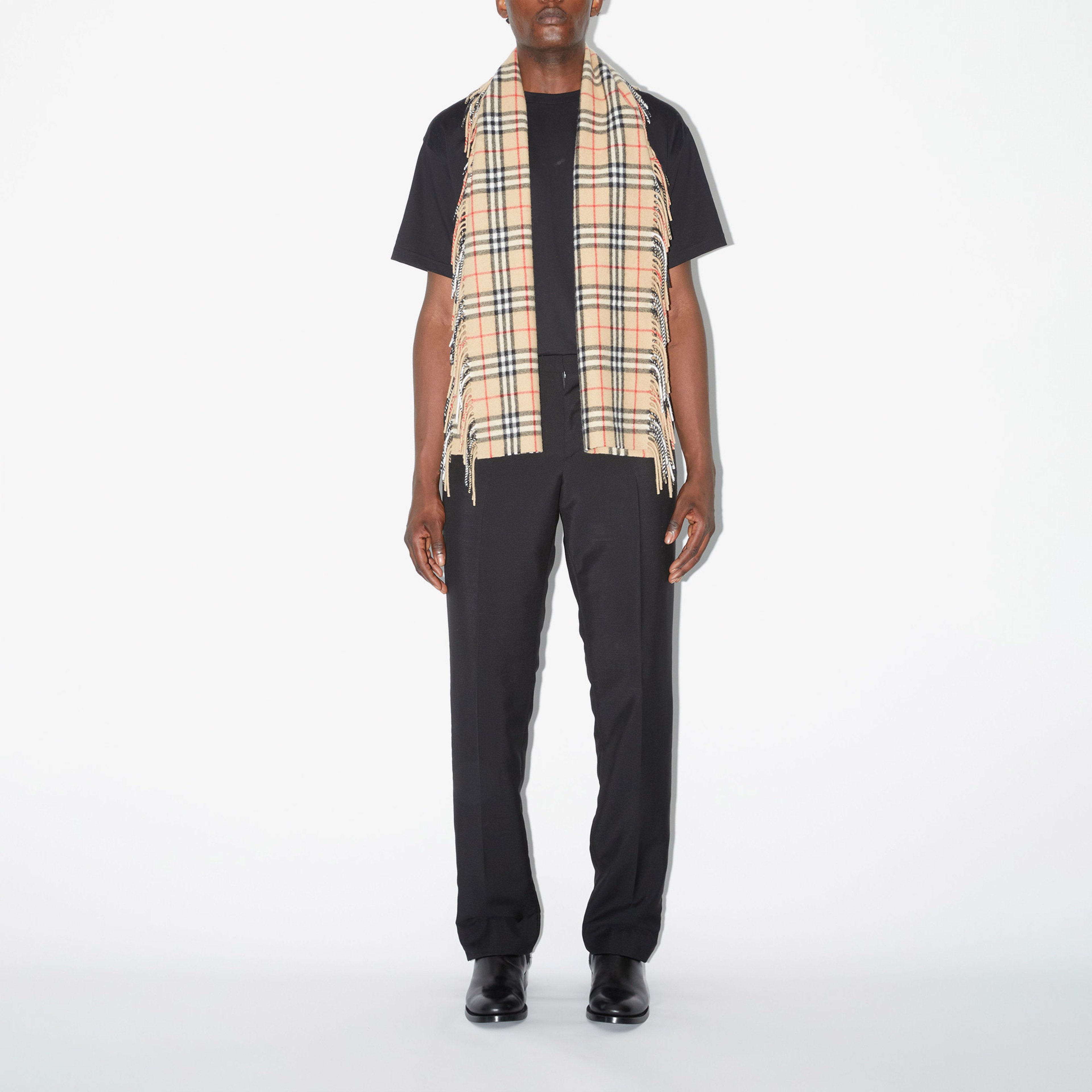 Burberry Check Kaşmir Happy Kadın Bej Atkı