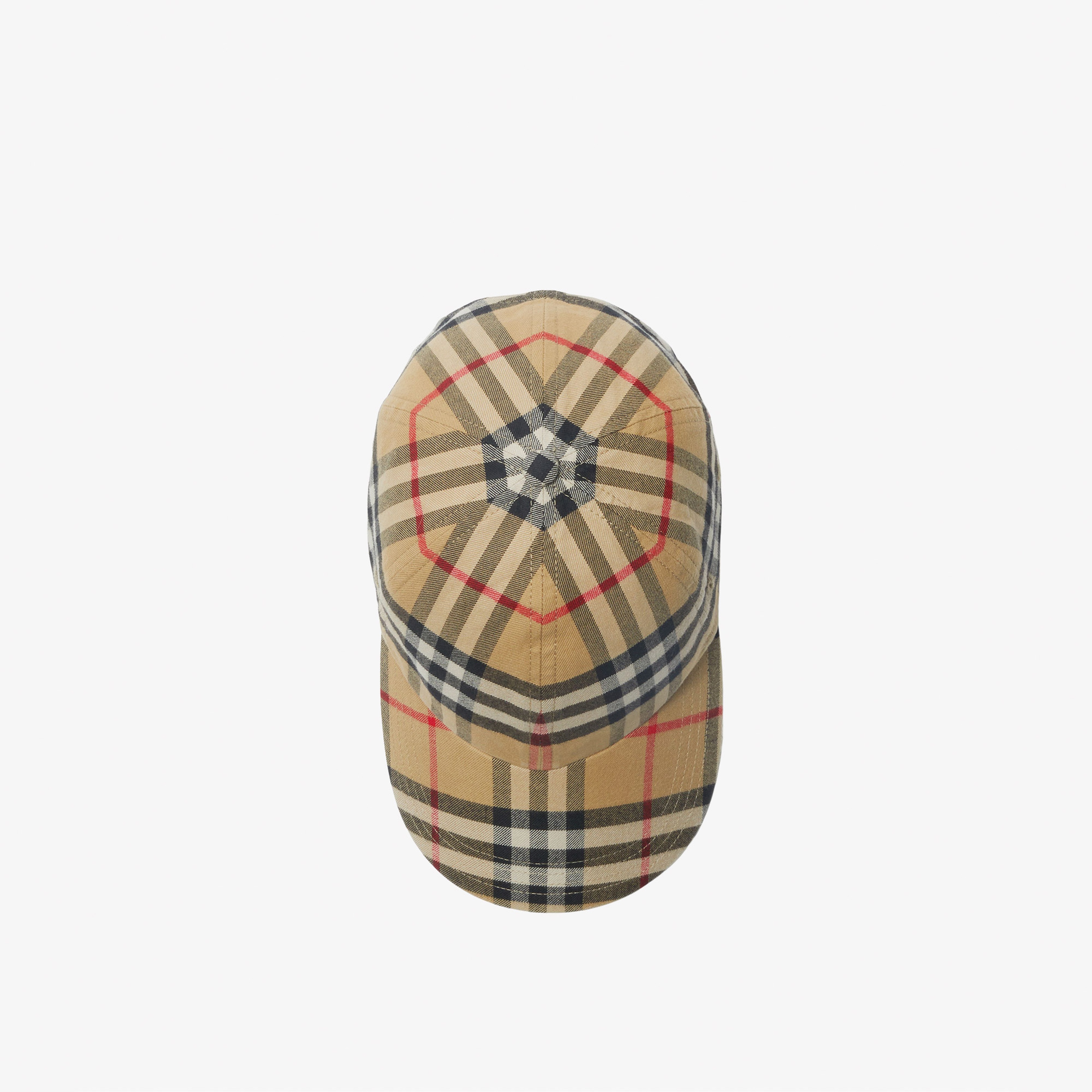 Burberry Check Pamuklu Baseball Unisex Bej Şapka