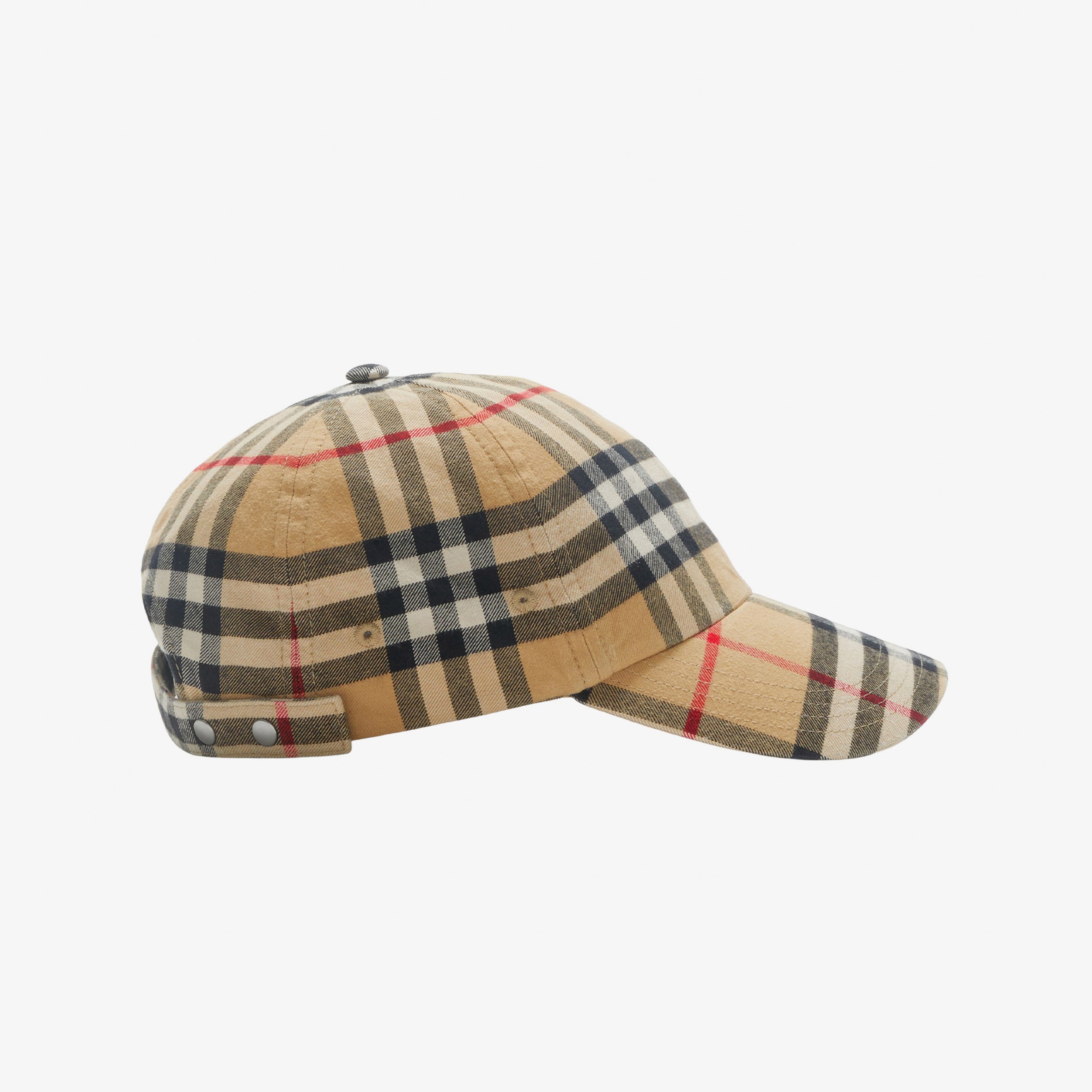 Burberry Check Pamuklu Baseball Unisex Bej Şapka