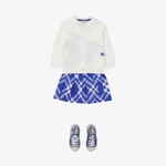 Burberry Yün Çocuk Beyaz Hırka