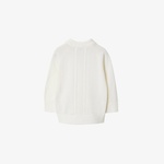 Burberry Yün Çocuk Beyaz Hırka