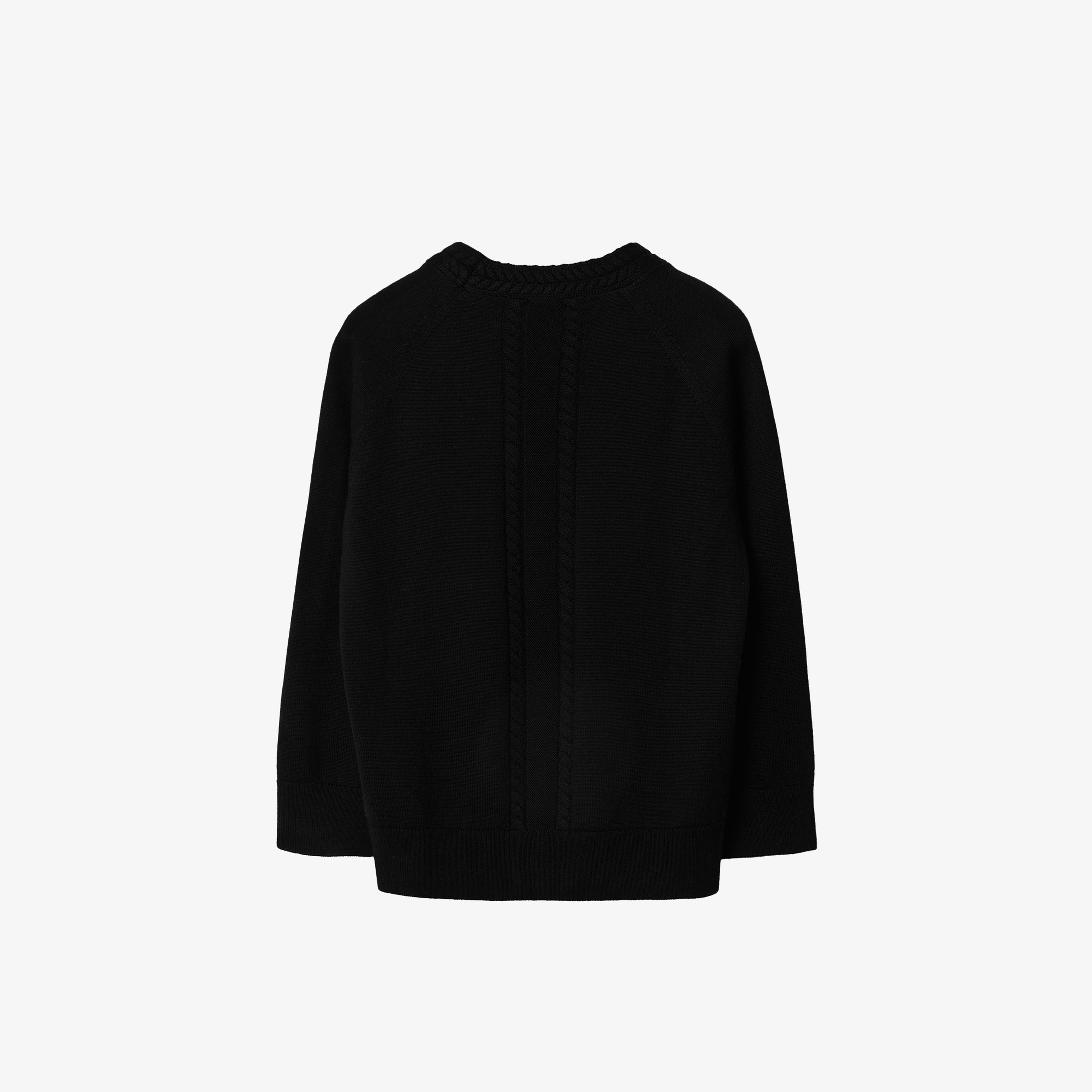 Burberry Yün Çocuk Siyah Hırka