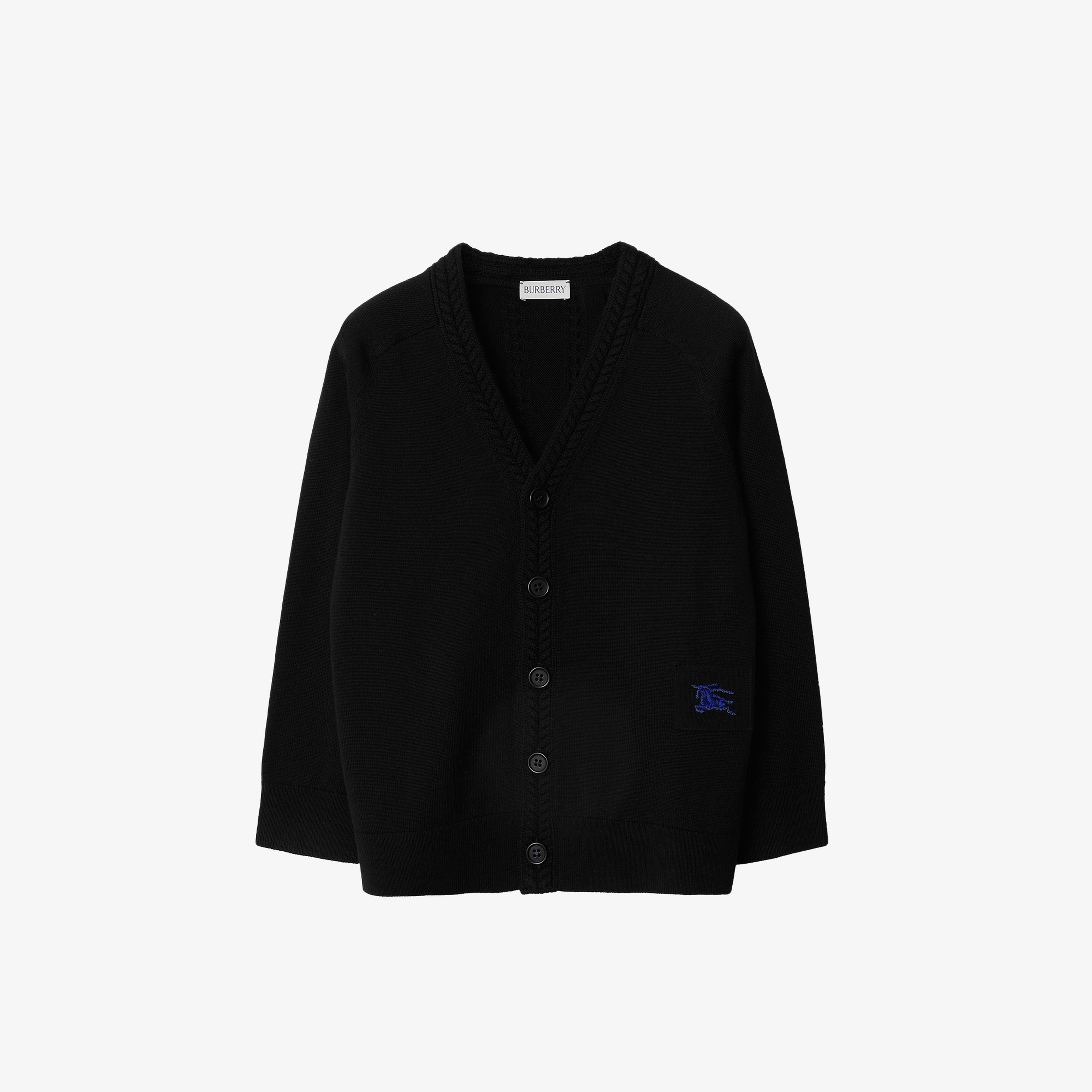 Burberry Yün Çocuk Siyah Hırka