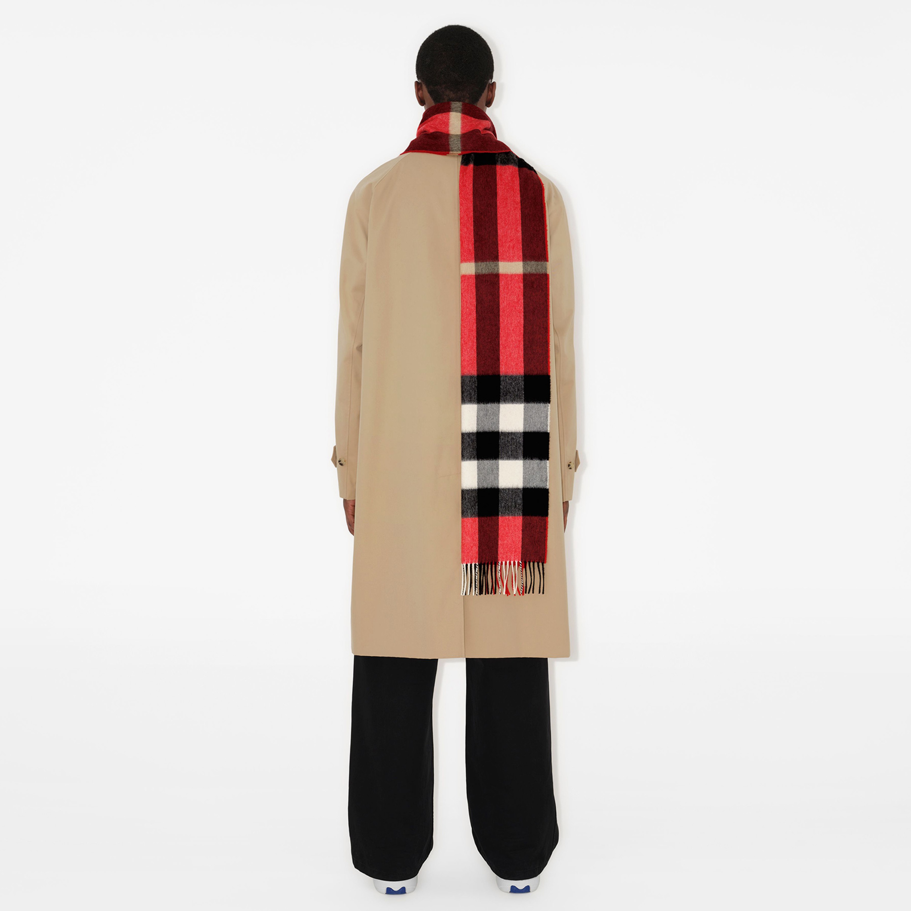 Burberry Check Kaşmir Kadın Kırmızı Atkı