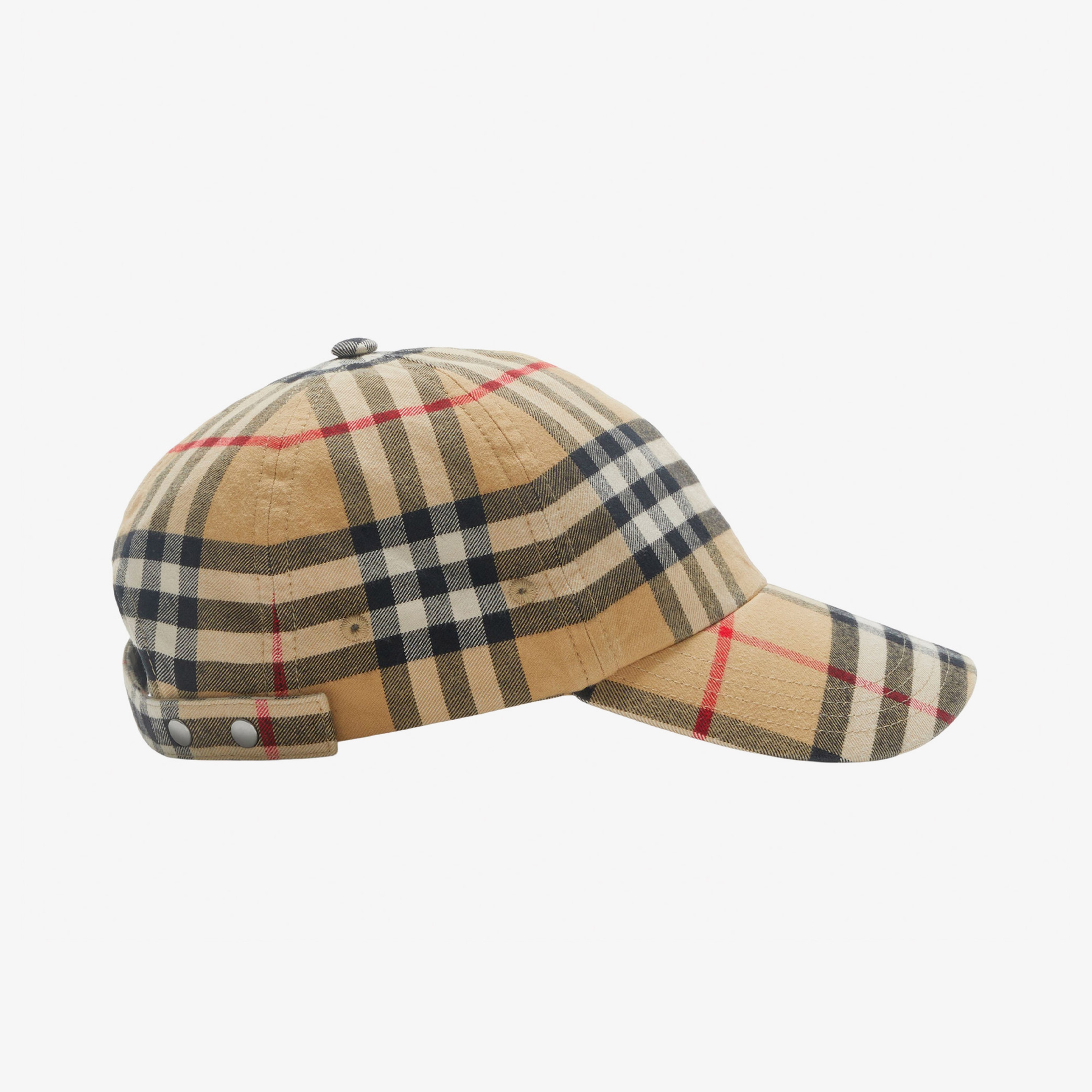 Burberry Check Pamuklu Baseball Unisex Bej Şapka