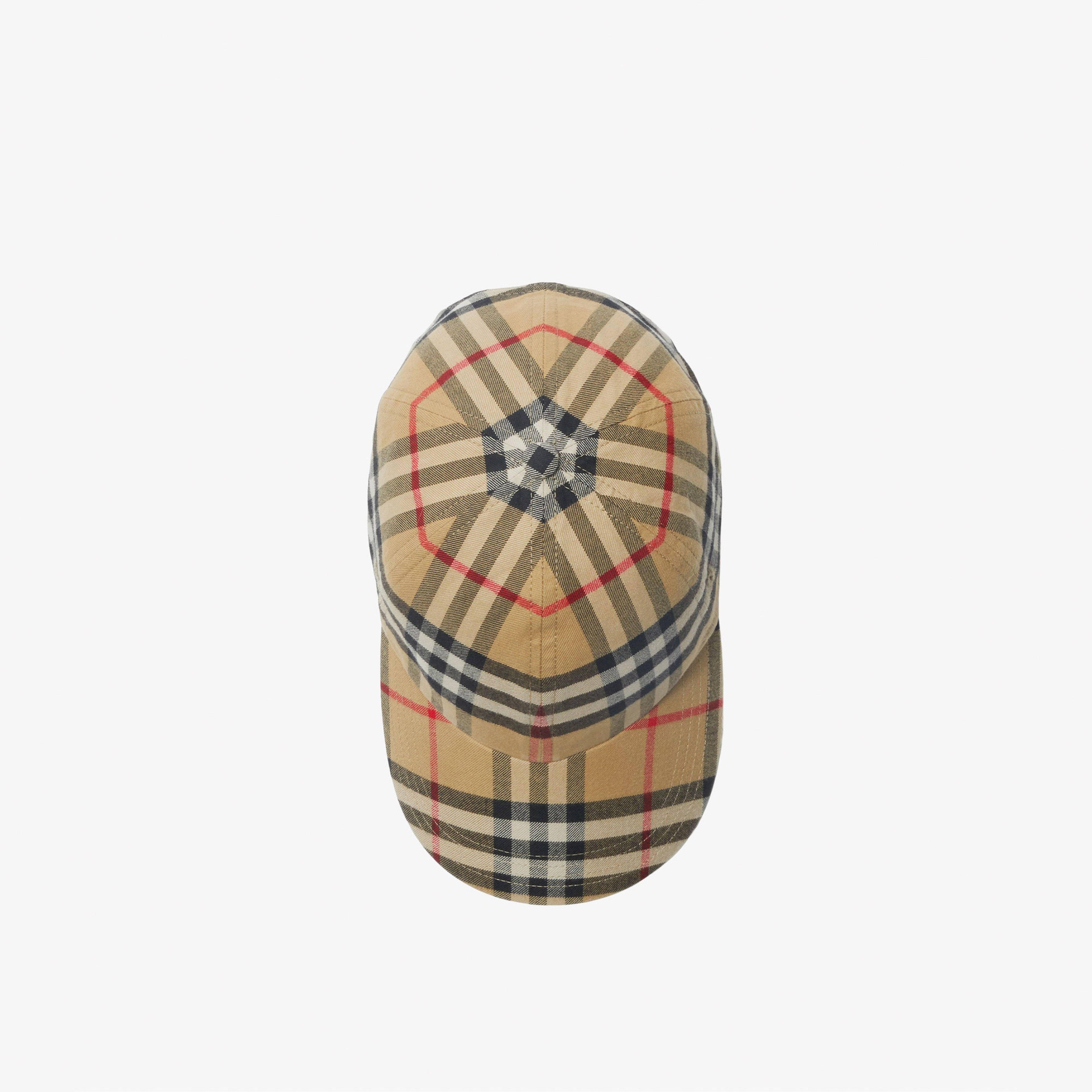 Burberry Check Pamuklu Baseball Unisex Bej Şapka