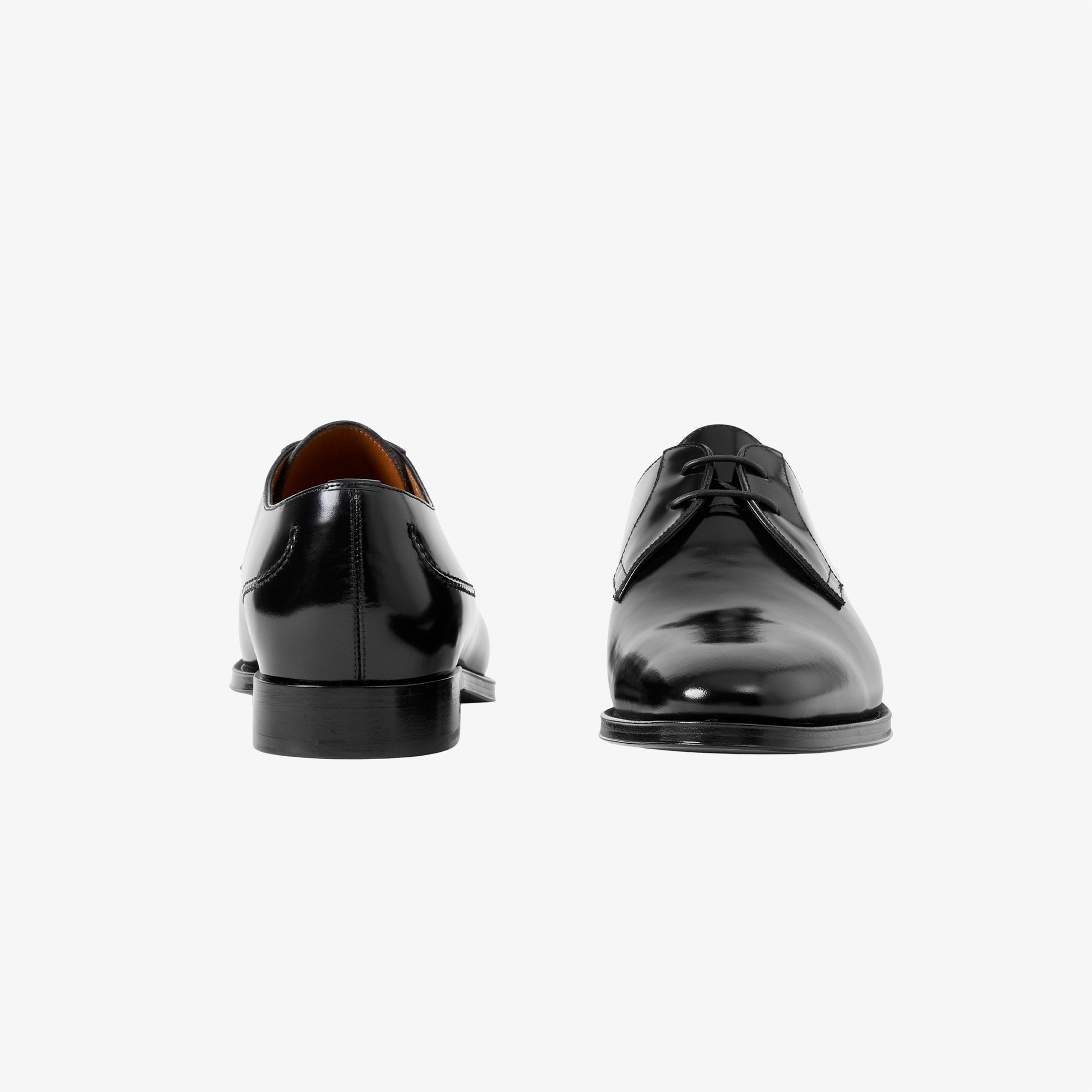 Burberry Simon Patent Leather Derby Erkek Siyah Sneakers