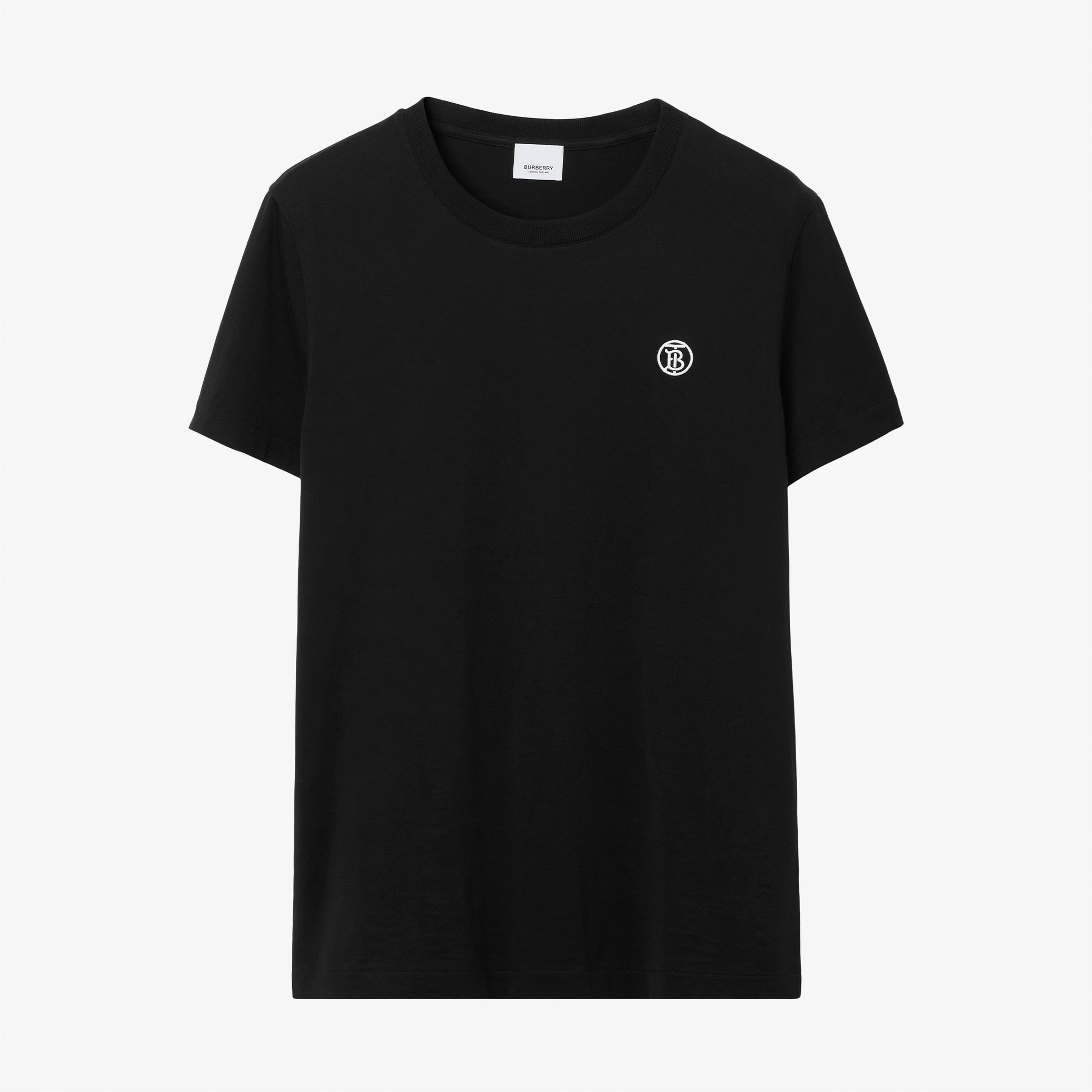 Burberry Parker Cotton Erkek Siyah T-Shirt