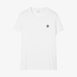 Burberry Parker Cotton Erkek Beyaz T-Shirt