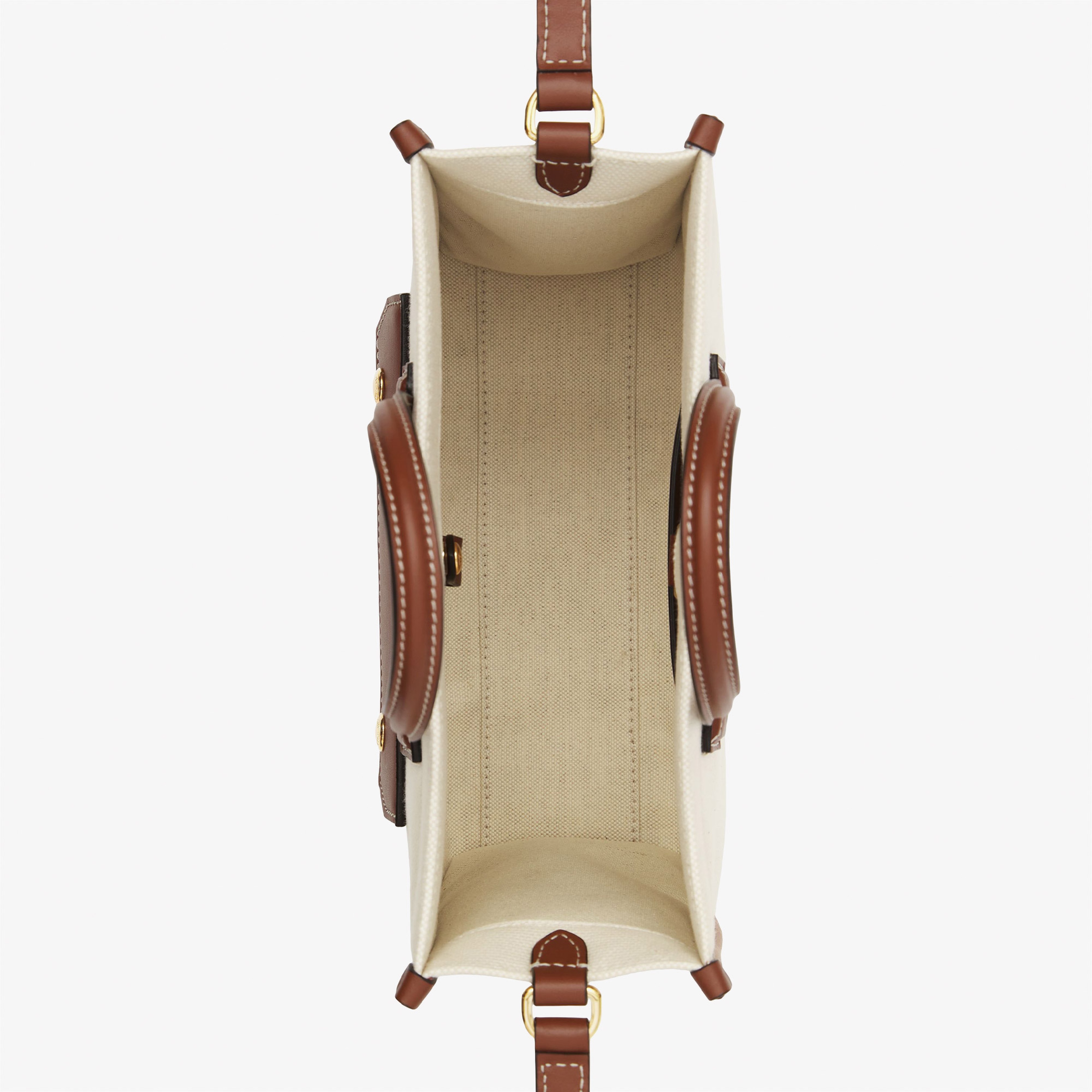 Burberry Mini Freya Kadın Krem Rengi El Çantası