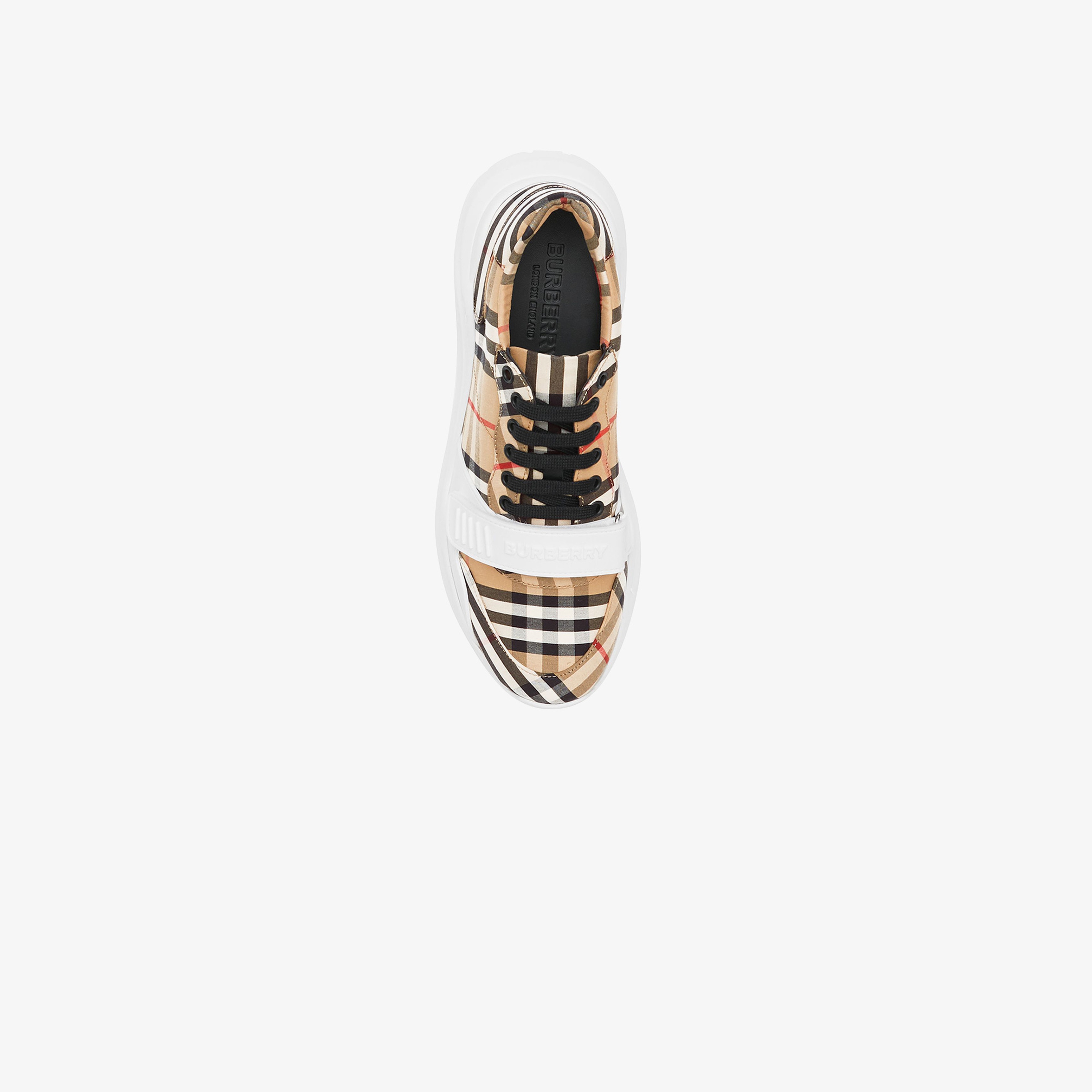 Burberry Regis Low Vintage Cotton Erkek Bej Sneakers