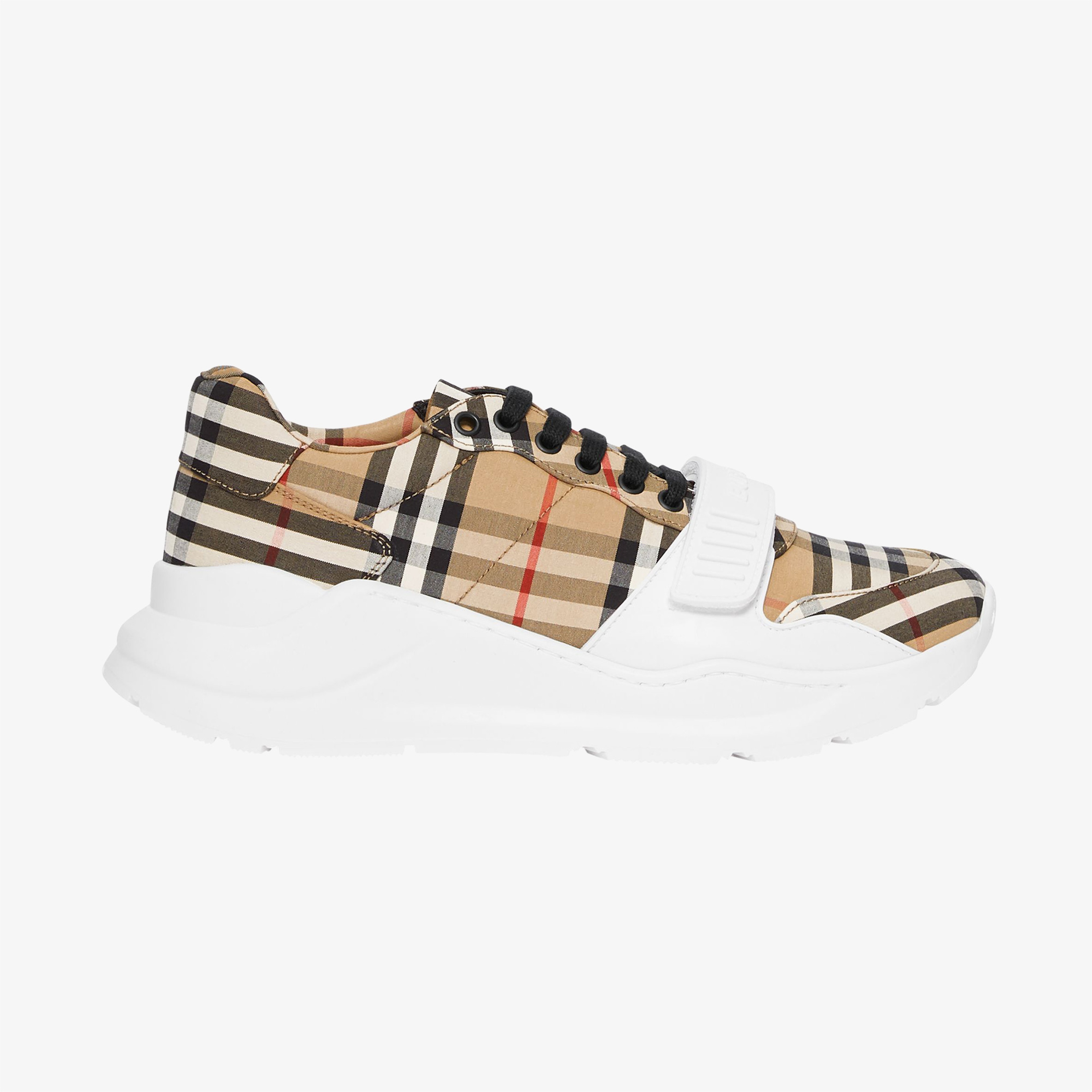 Burberry Regis Low Vintage Cotton Erkek Bej Sneakers