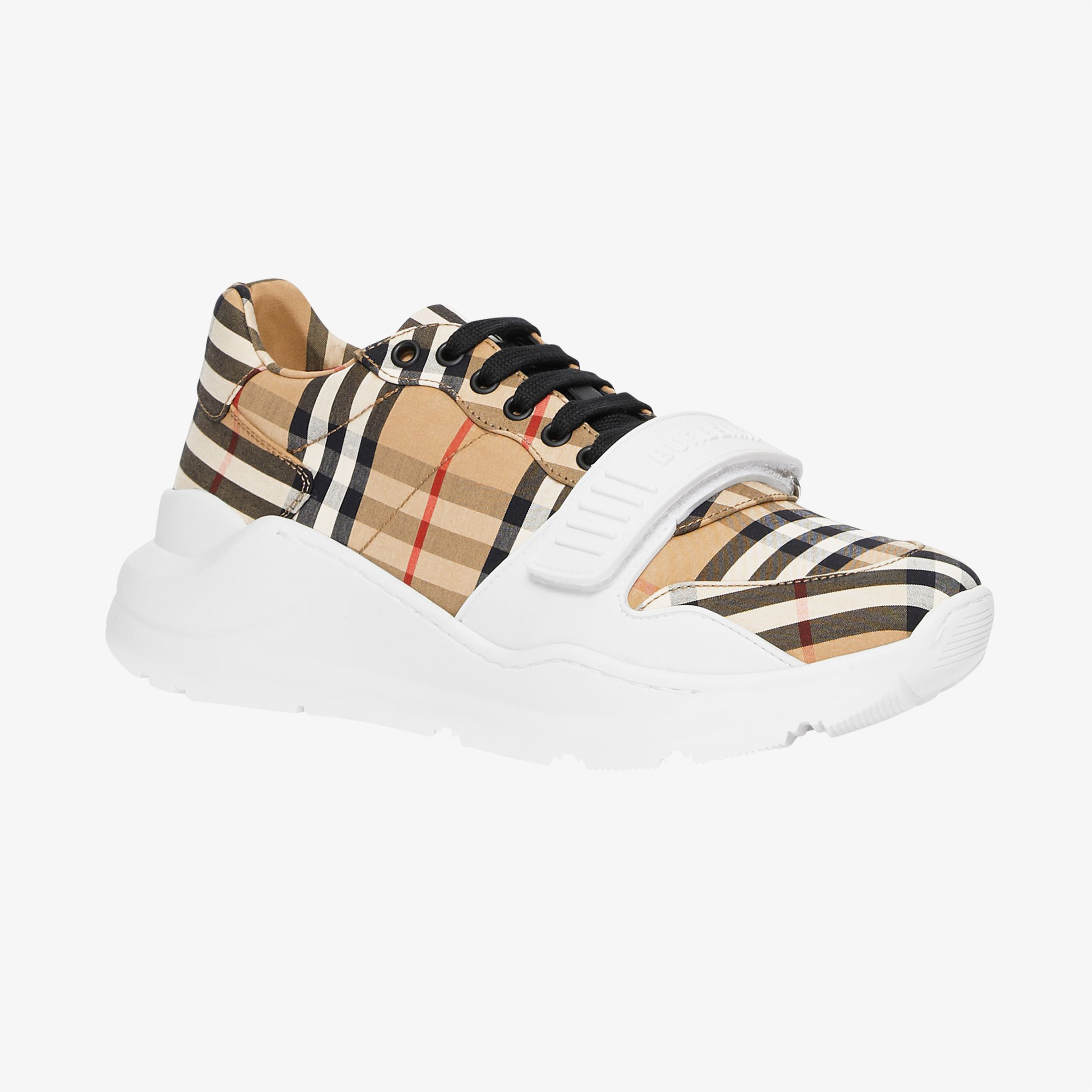 Burberry Regis Low Vintage Cotton Erkek Bej Sneakers