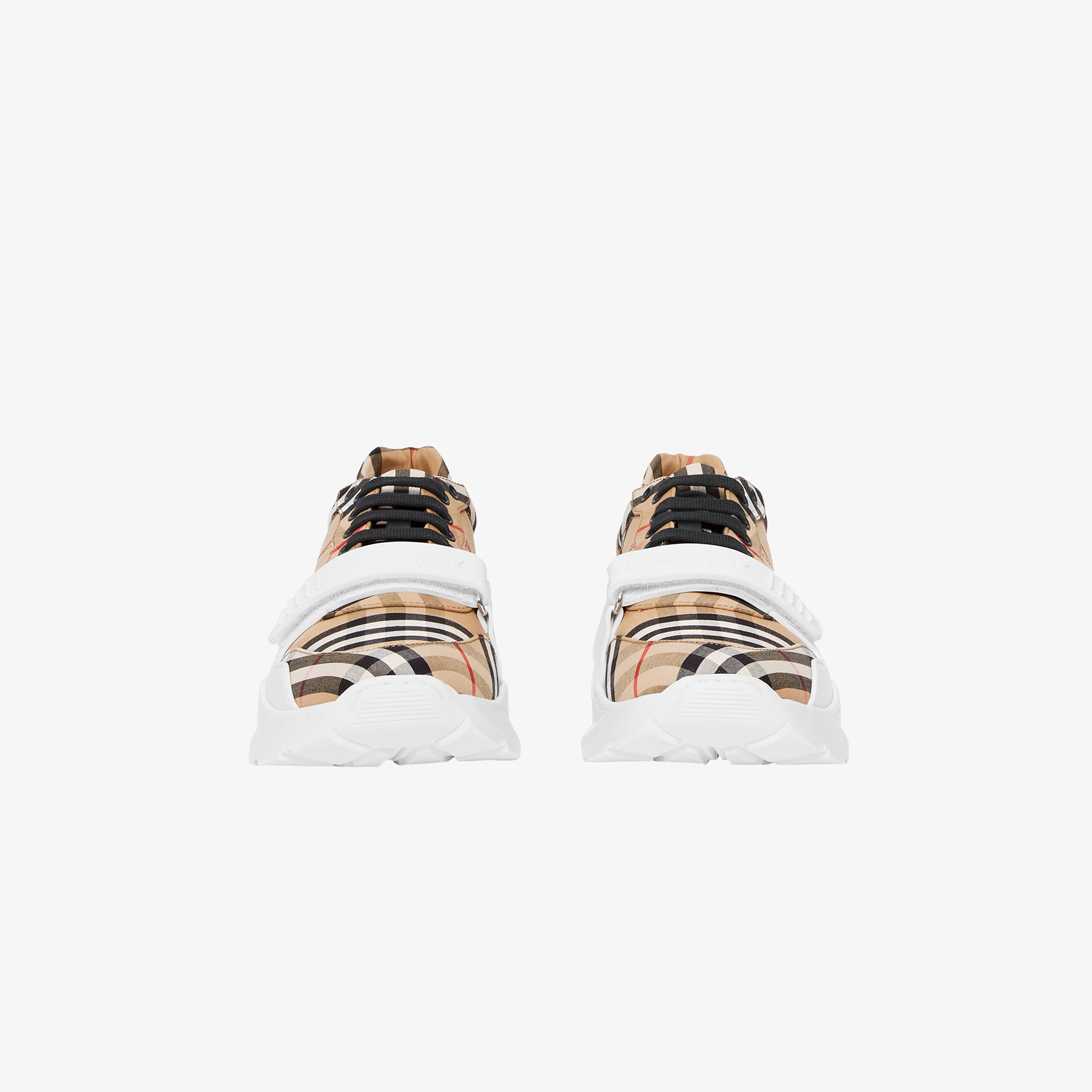 Burberry Regis Low Vintage Cotton Erkek Bej Sneakers