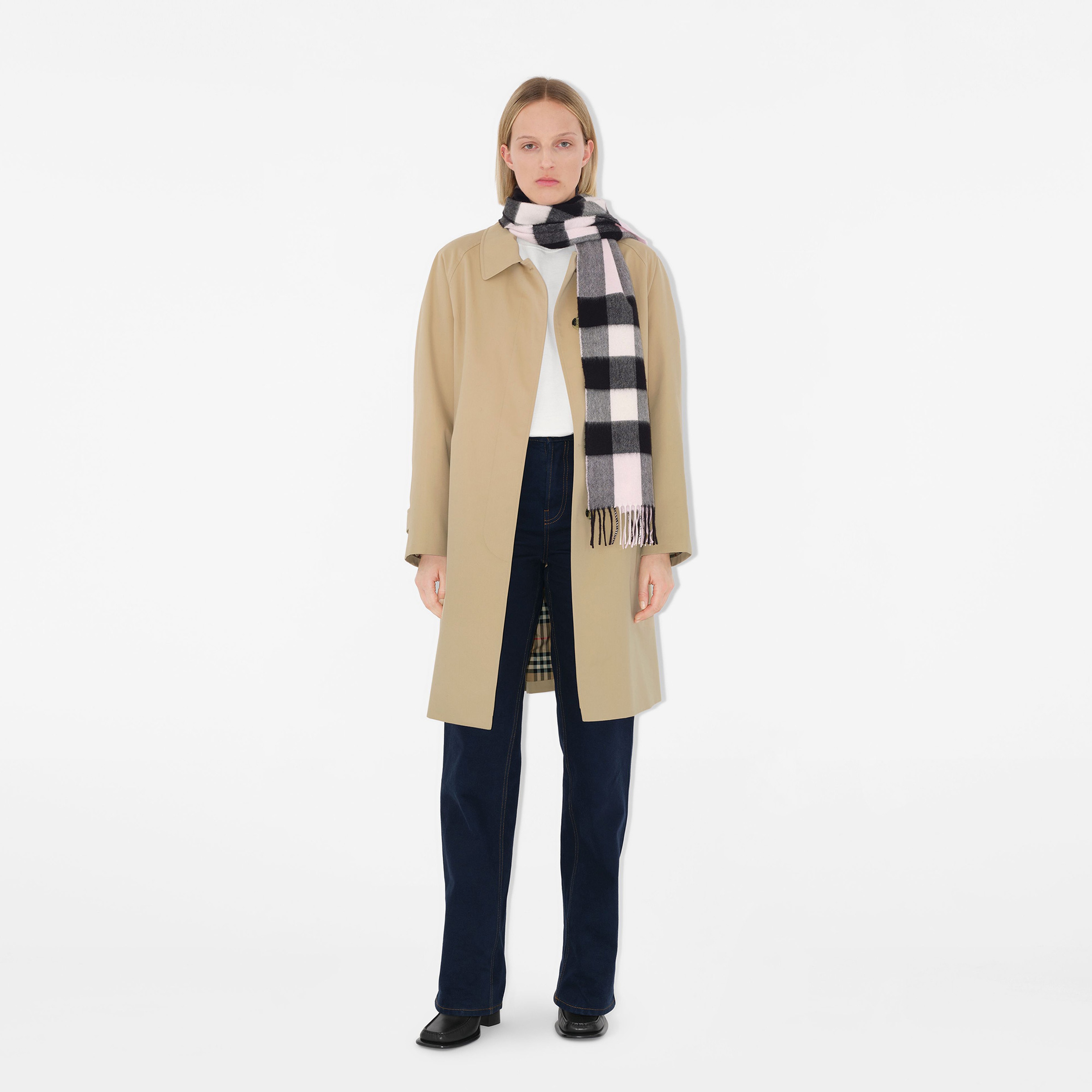 Burberry Check Kaşmir Kadın Pembe Atkı