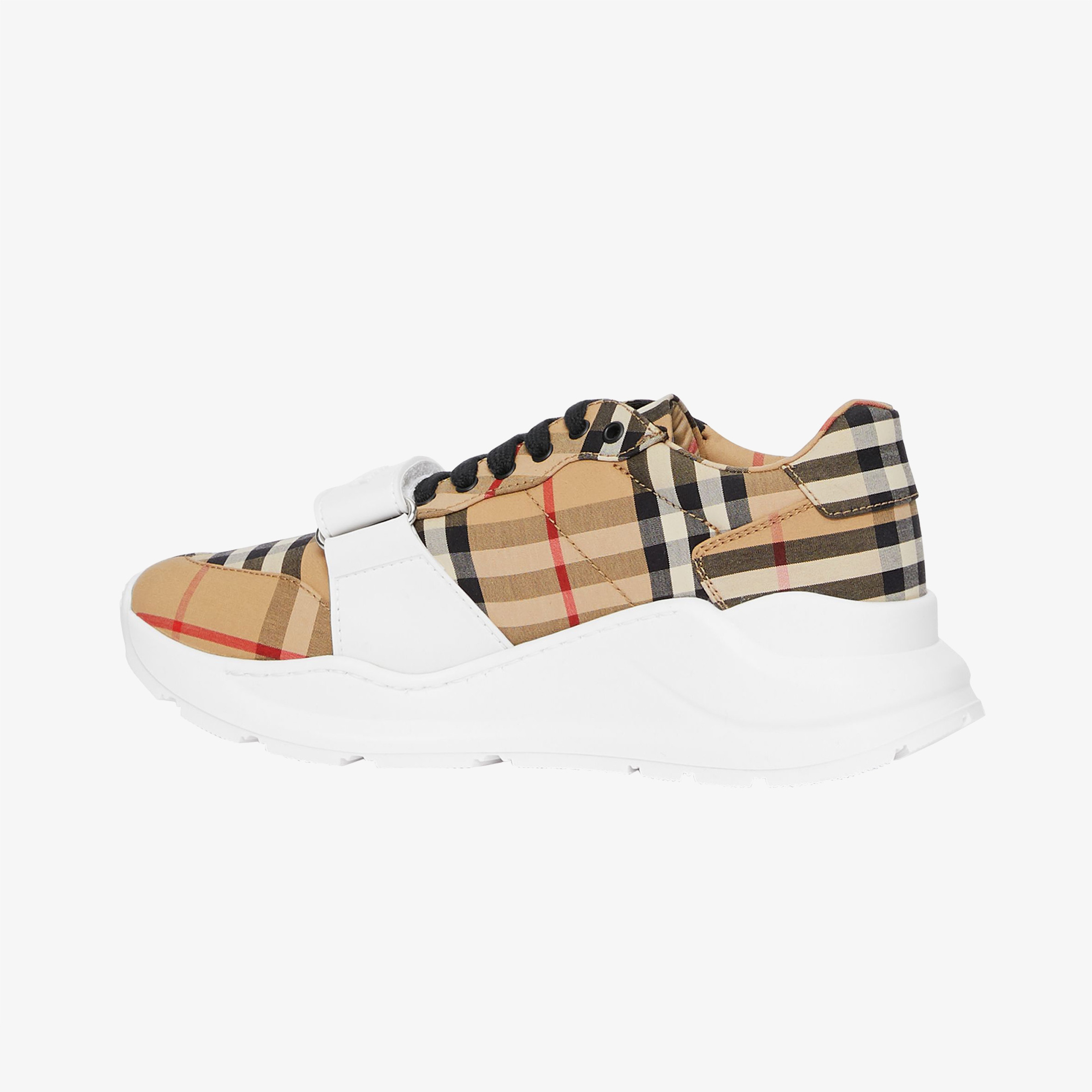 Burberry Regis Low Vintage Cotton Kadın Bej Sneakers