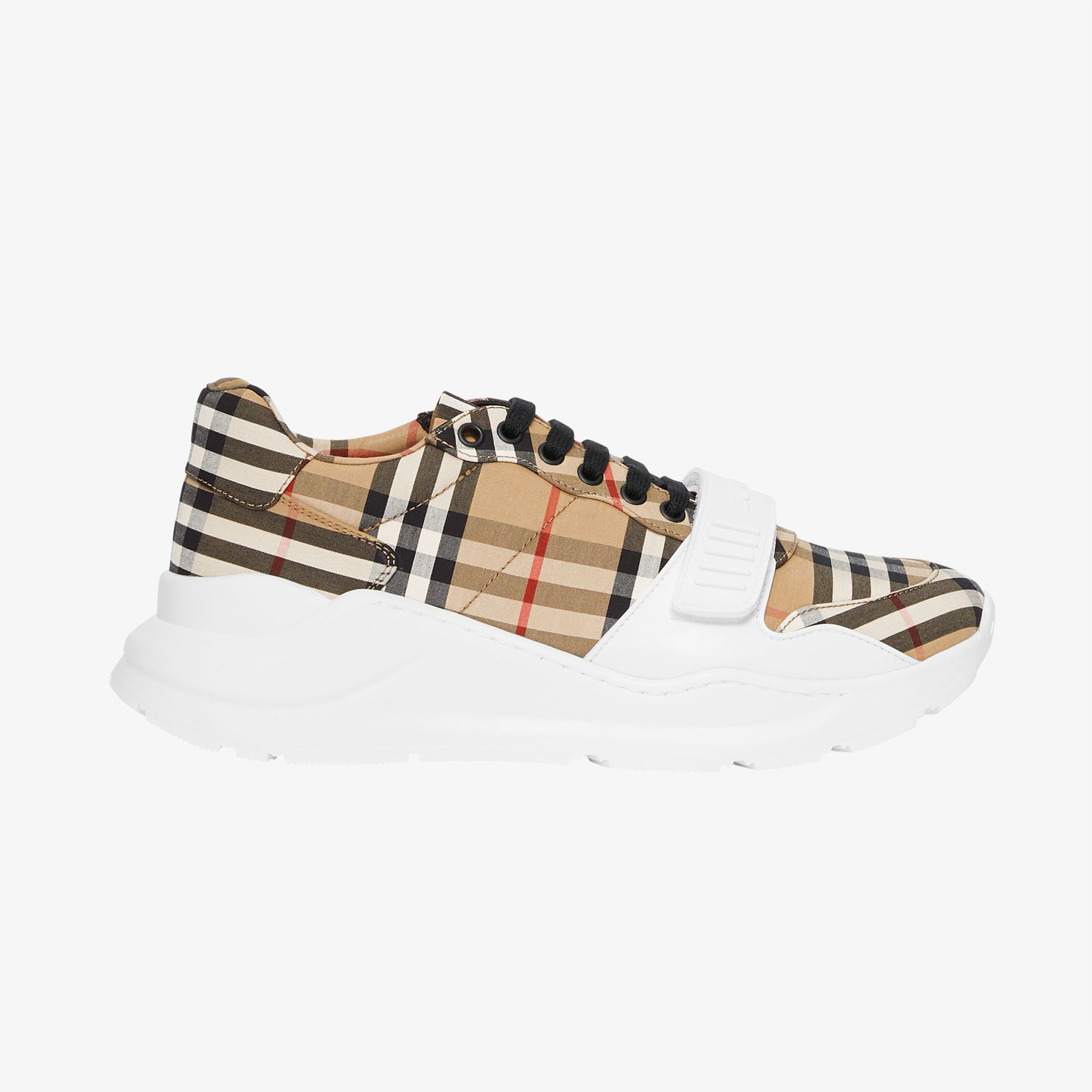 Burberry Regis Low Vintage Cotton Erkek Bej Sneakers
