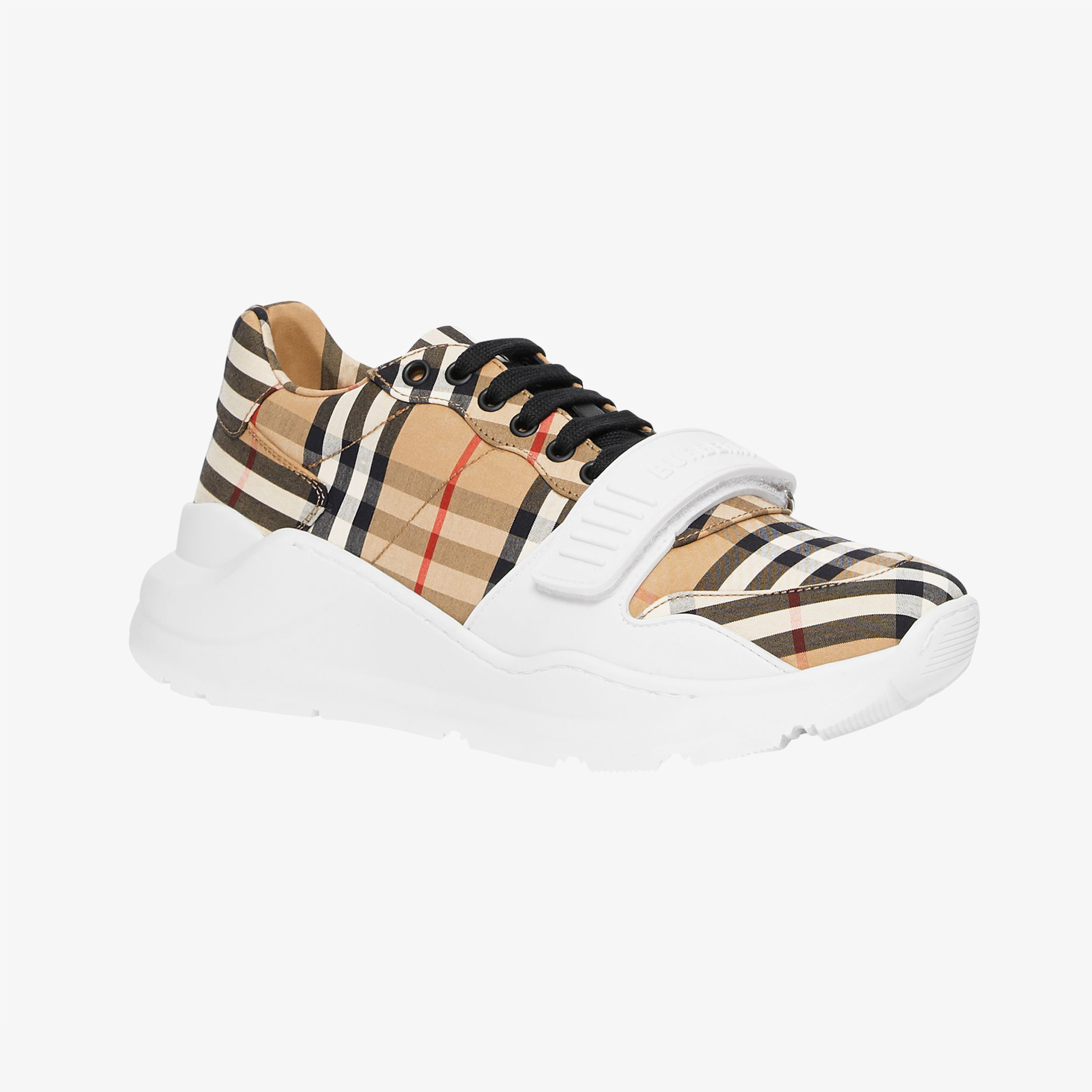 Burberry Regis Low Vintage Cotton Erkek Bej Sneakers
