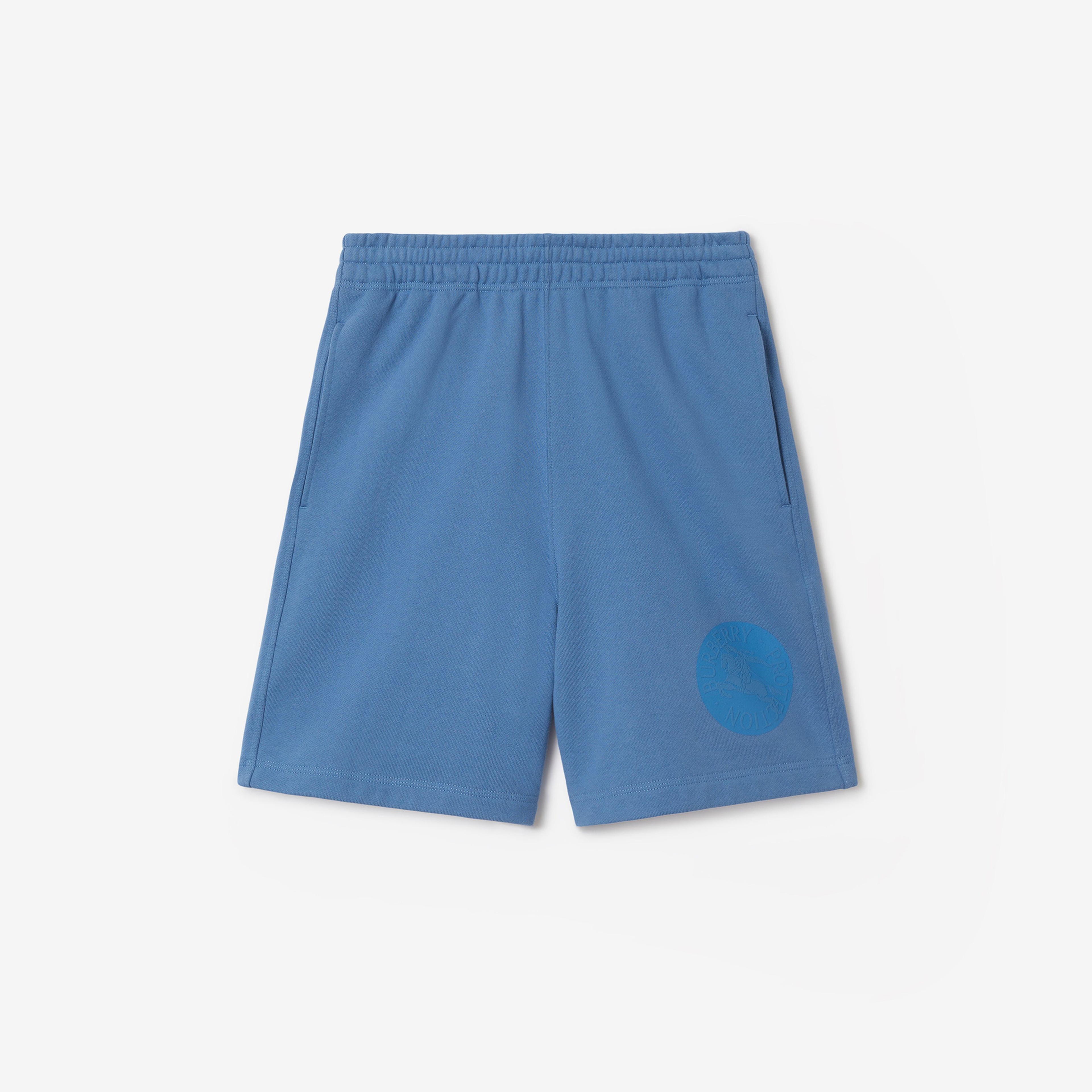 Burberry Sic Badge Cotton Erkek Mavi Şort