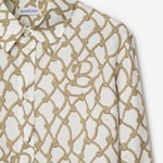 Burberry Tec Woven Kadın Krem Gömlek