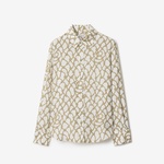 Burberry Tec Woven Kadın Krem Gömlek