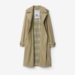 Burberry Cas Long Gabardine Kadın Haki Trençkot