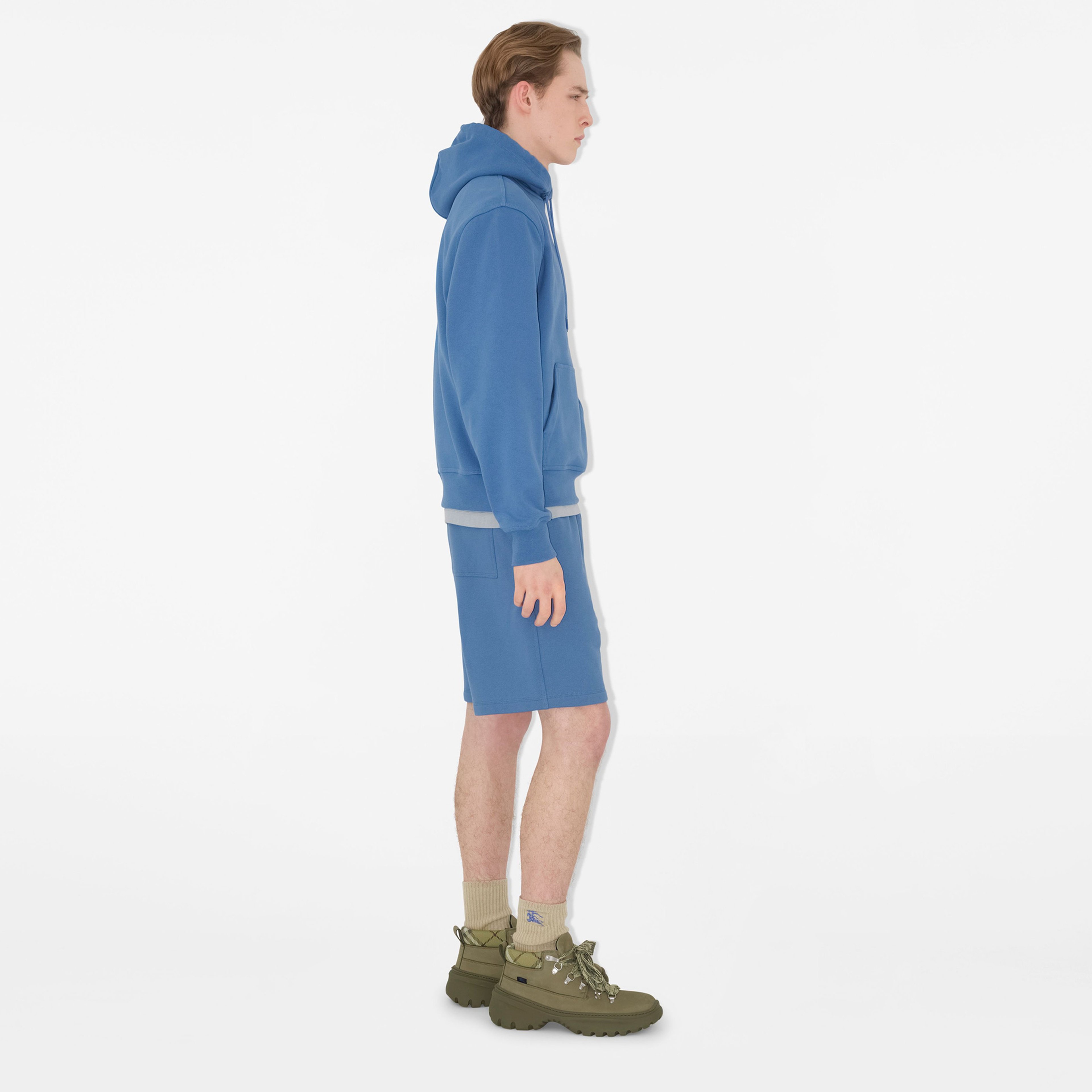 Burberry Sic Badge Cotton Erkek Mavi Şort