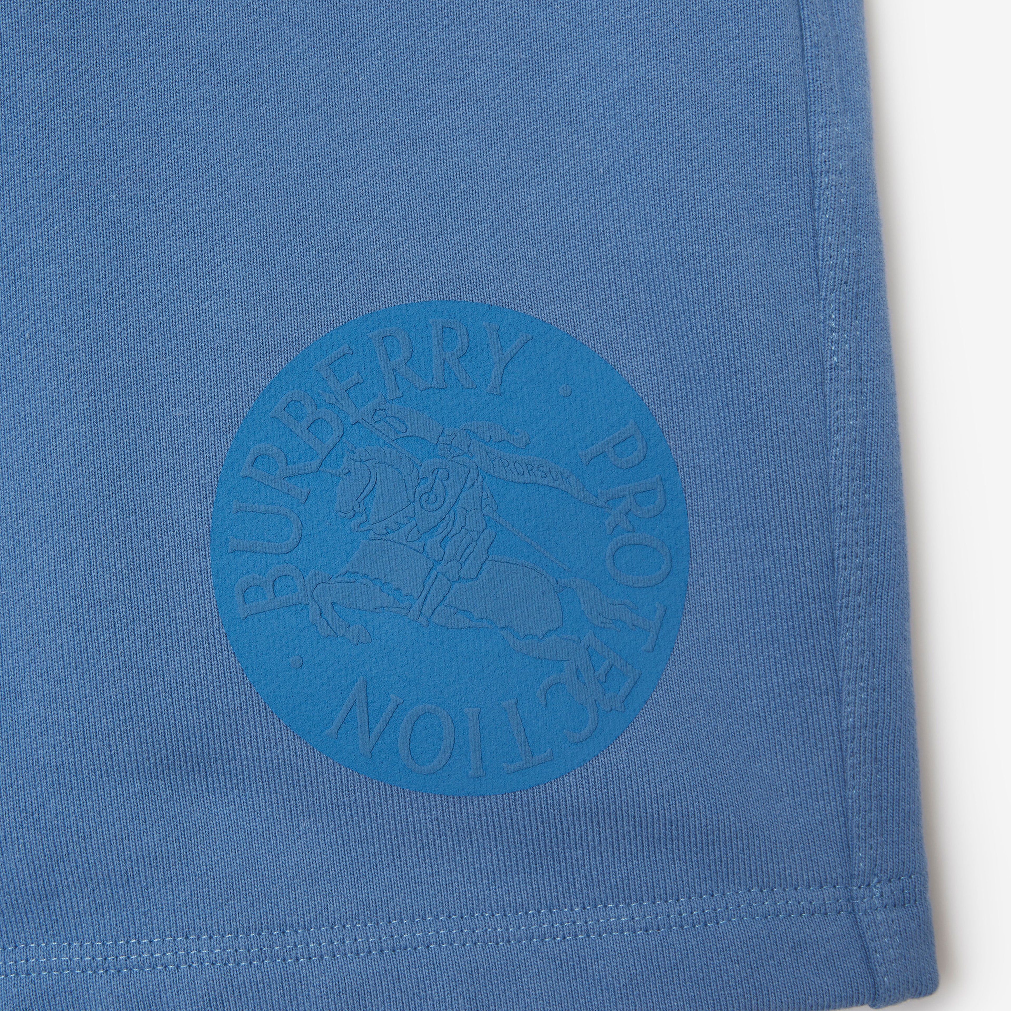 Burberry Sic Badge Cotton Erkek Mavi Şort