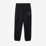 Burberry Sic Badge Cotton Jogging Erkek Siyah Eşofman Altı
