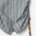 Burberry Sip Cotton Kadın Mavi Gömlek