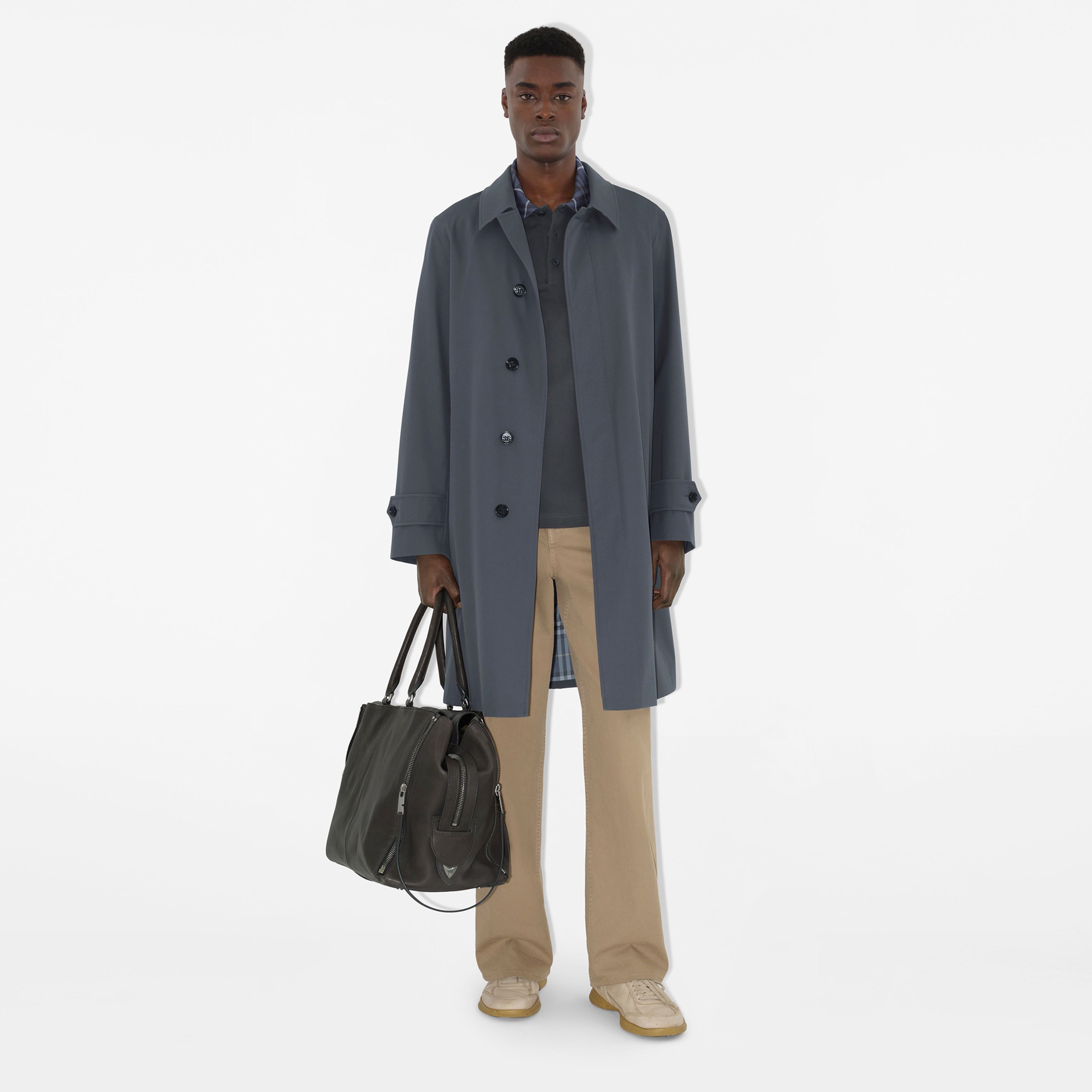 Burberry For Cotton Erkek Gri Polo