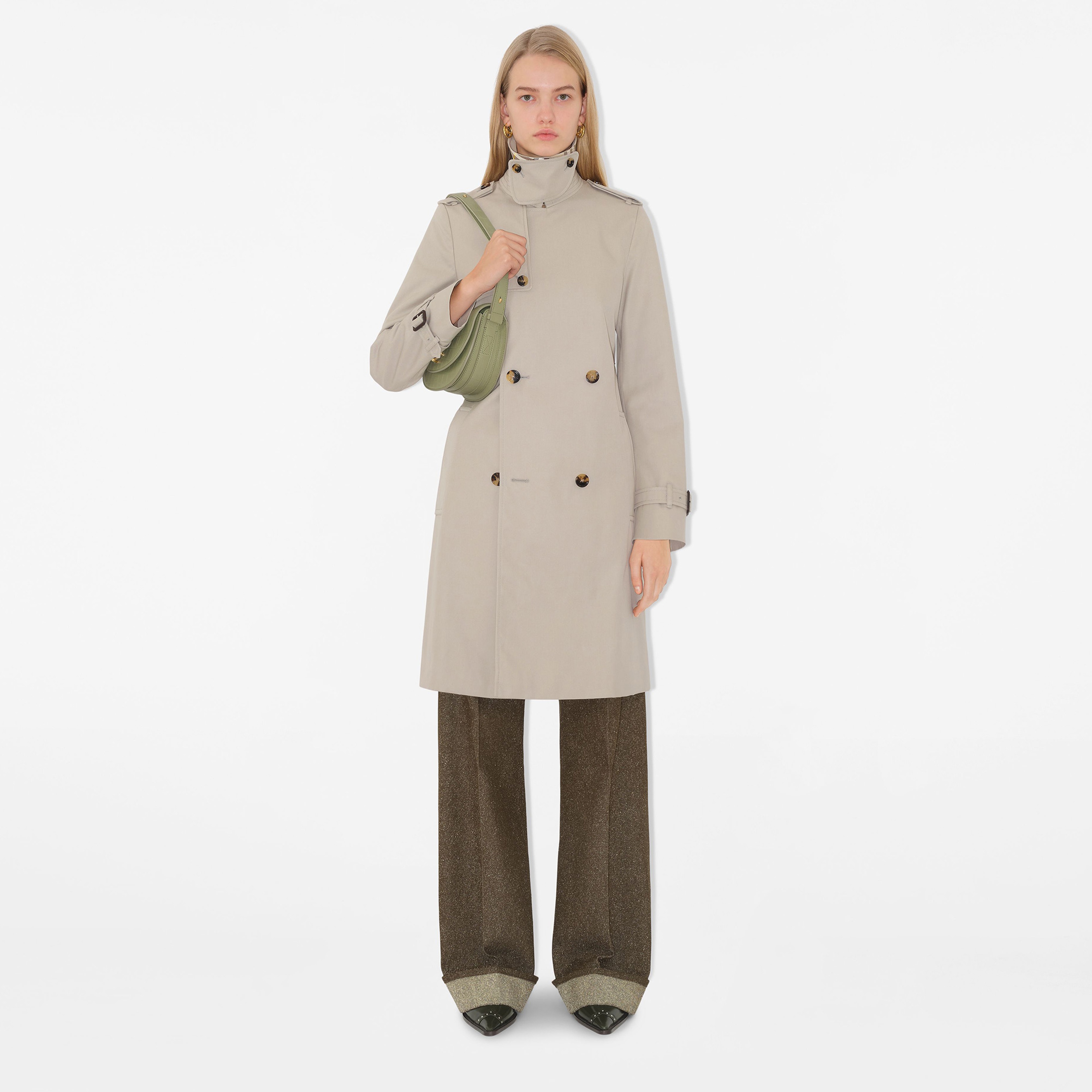 Burberry Lw7 Small Rocking Horse Kadın Haki Omuz Çantası