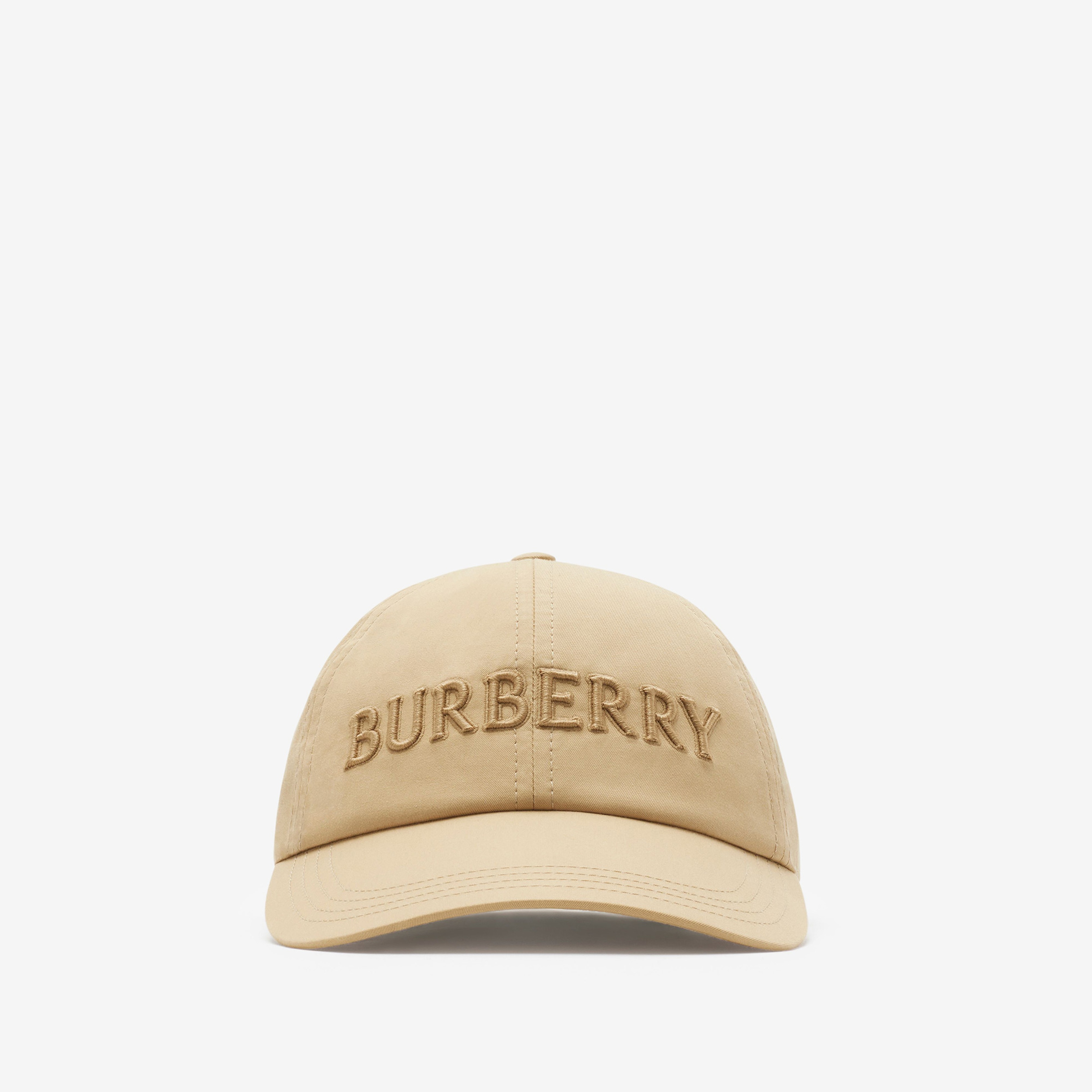 Burberry Bby Logo Gabardine Baseball Erkek Bej Şapka