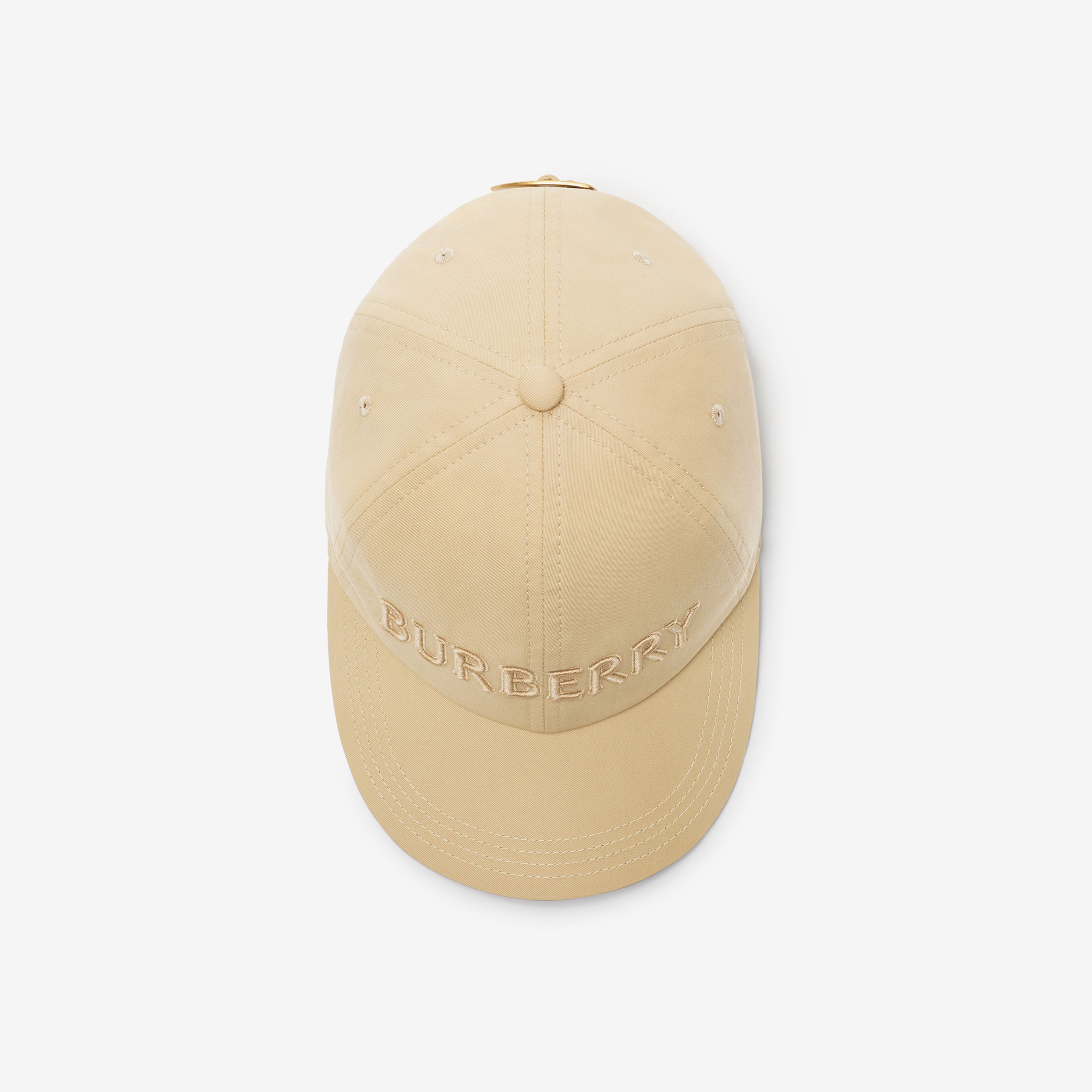 Burberry Bby Logo Gabardine Baseball Erkek Bej Şapka