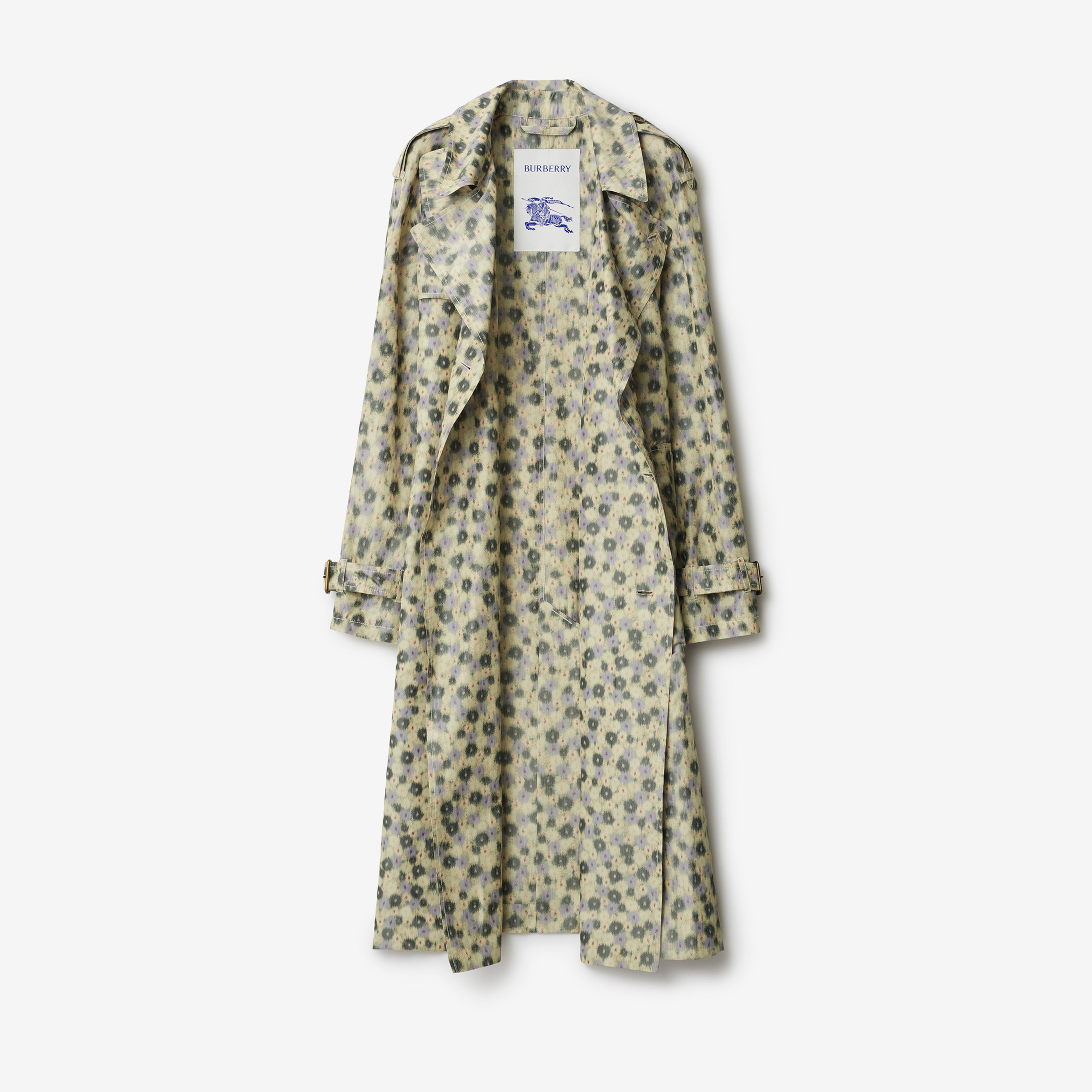 Burberry Cas Long Daisy Lightweight Kadın Sarı Trençkot