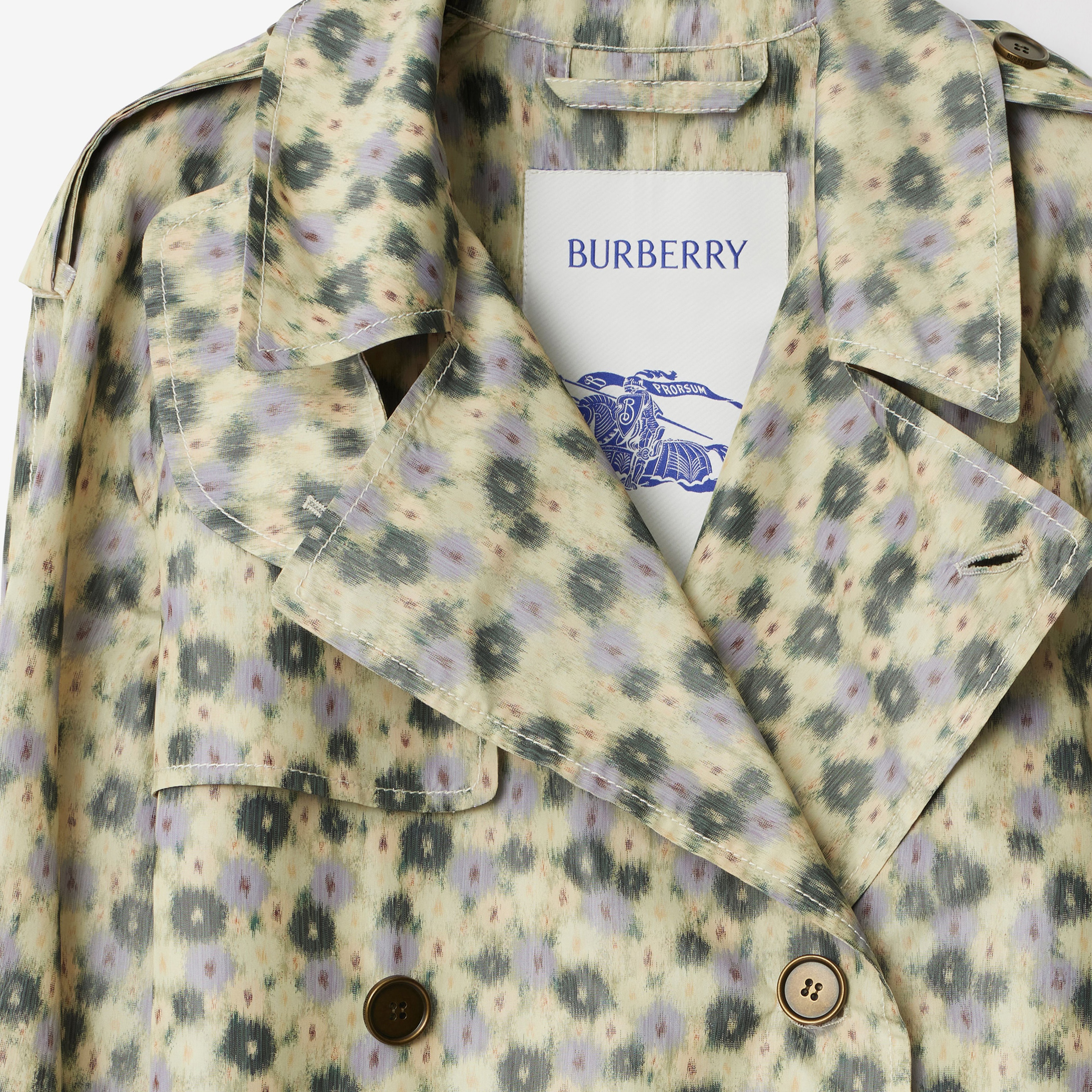 Burberry Cas Long Daisy Lightweight Kadın Sarı Trençkot