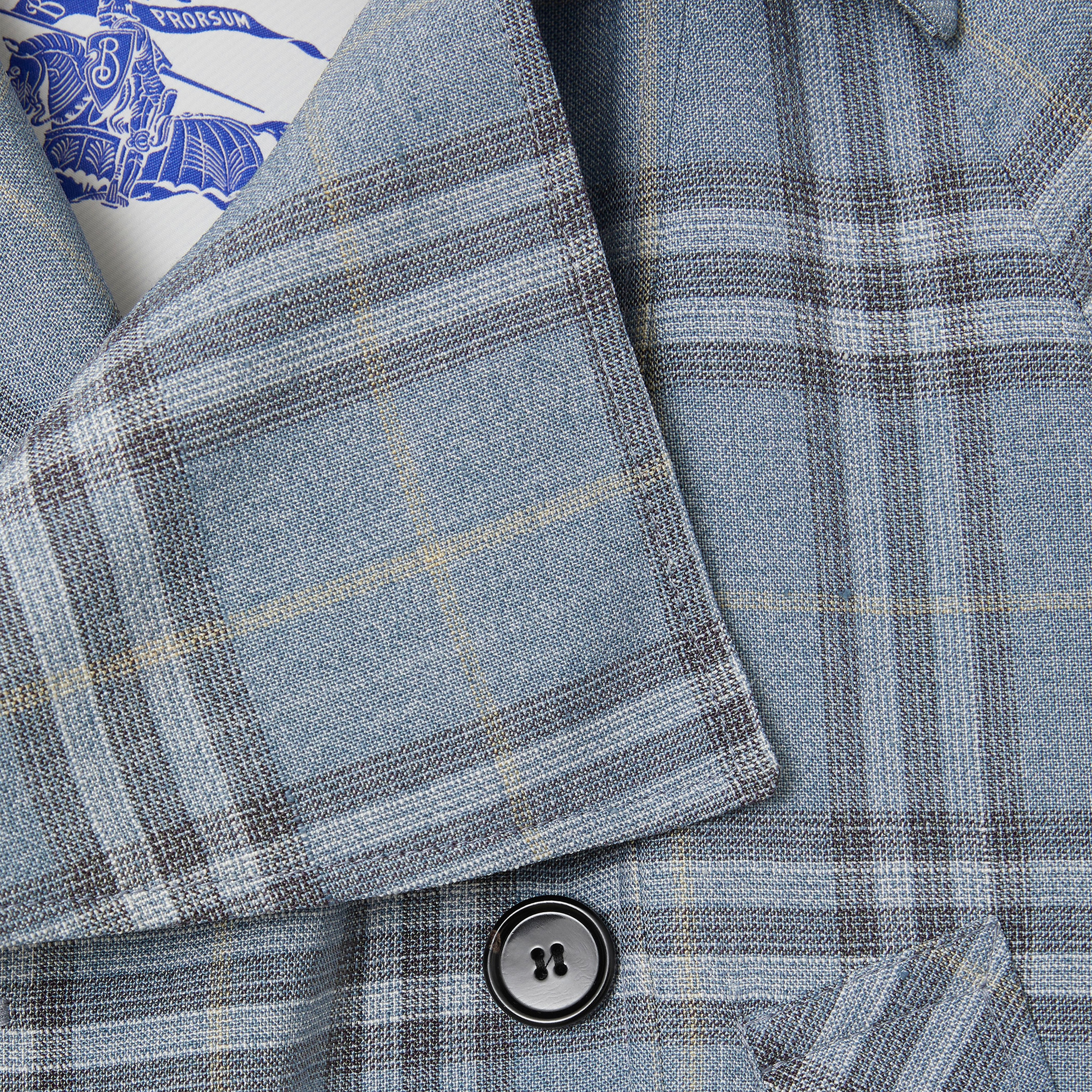 Burberry Cas Silk Blend Kadın Mavi Trençkot