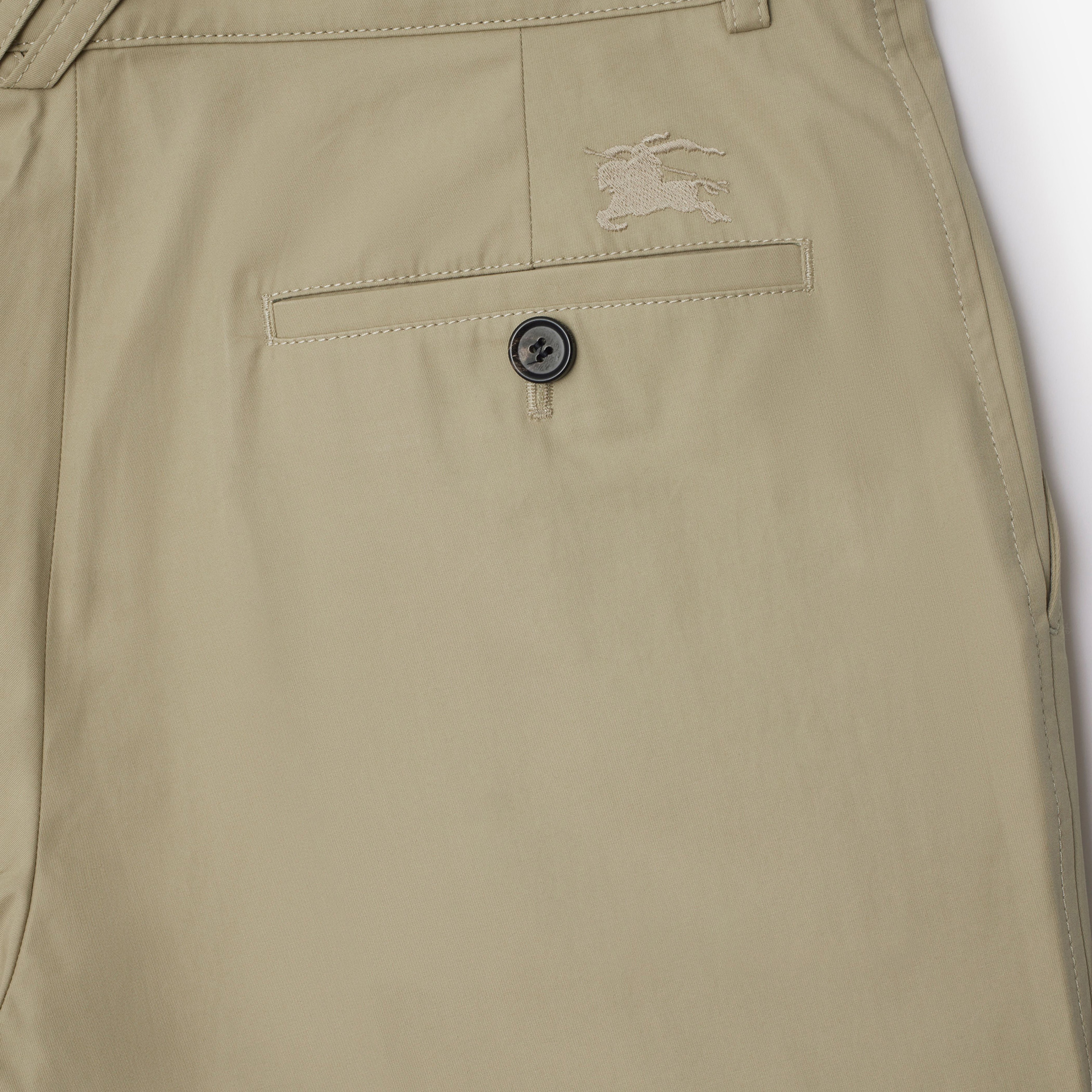 Burberry Pan Cotton Chino Erkek Haki Şort