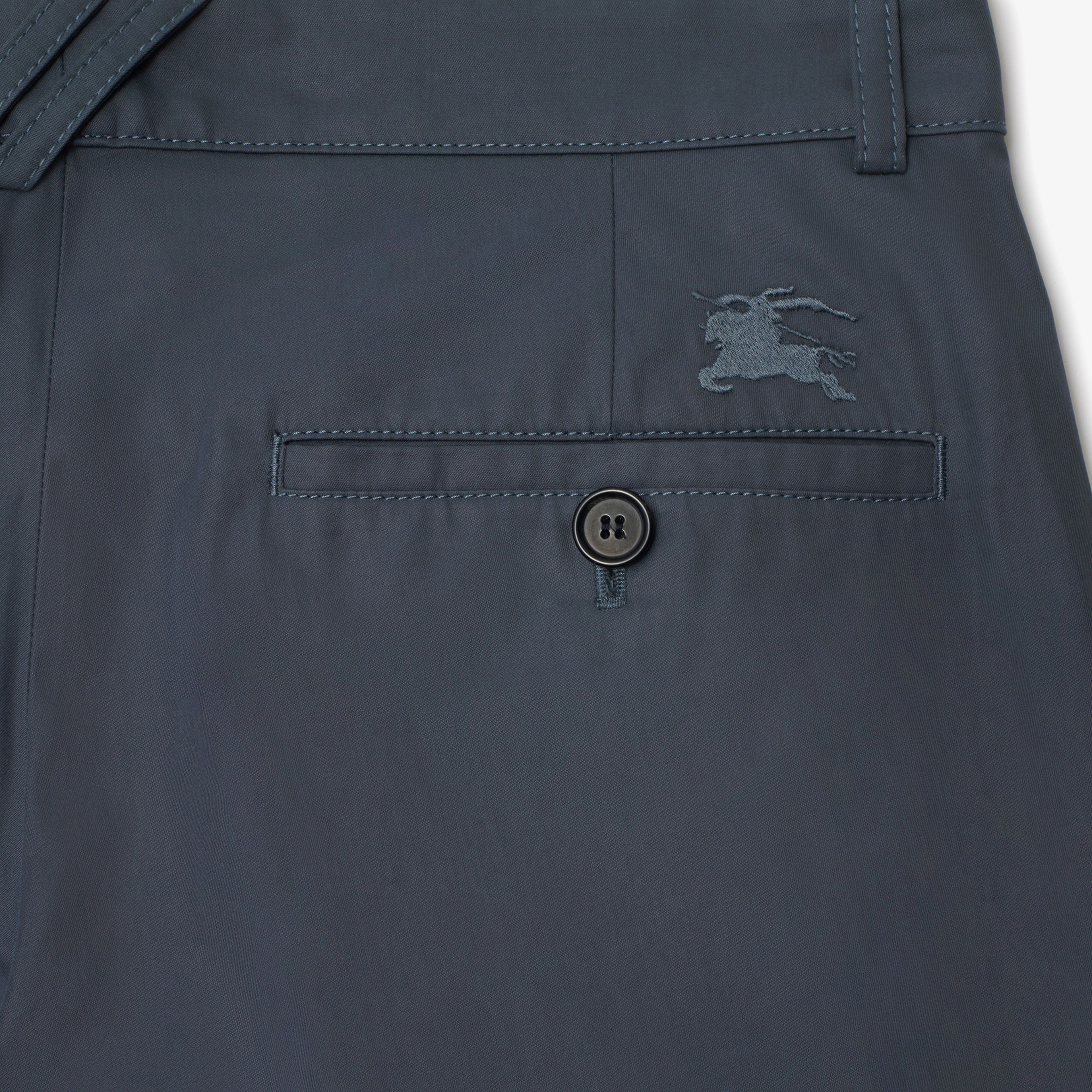 Burberry Pan Cotton Chinos Erkek Gri Pantolon