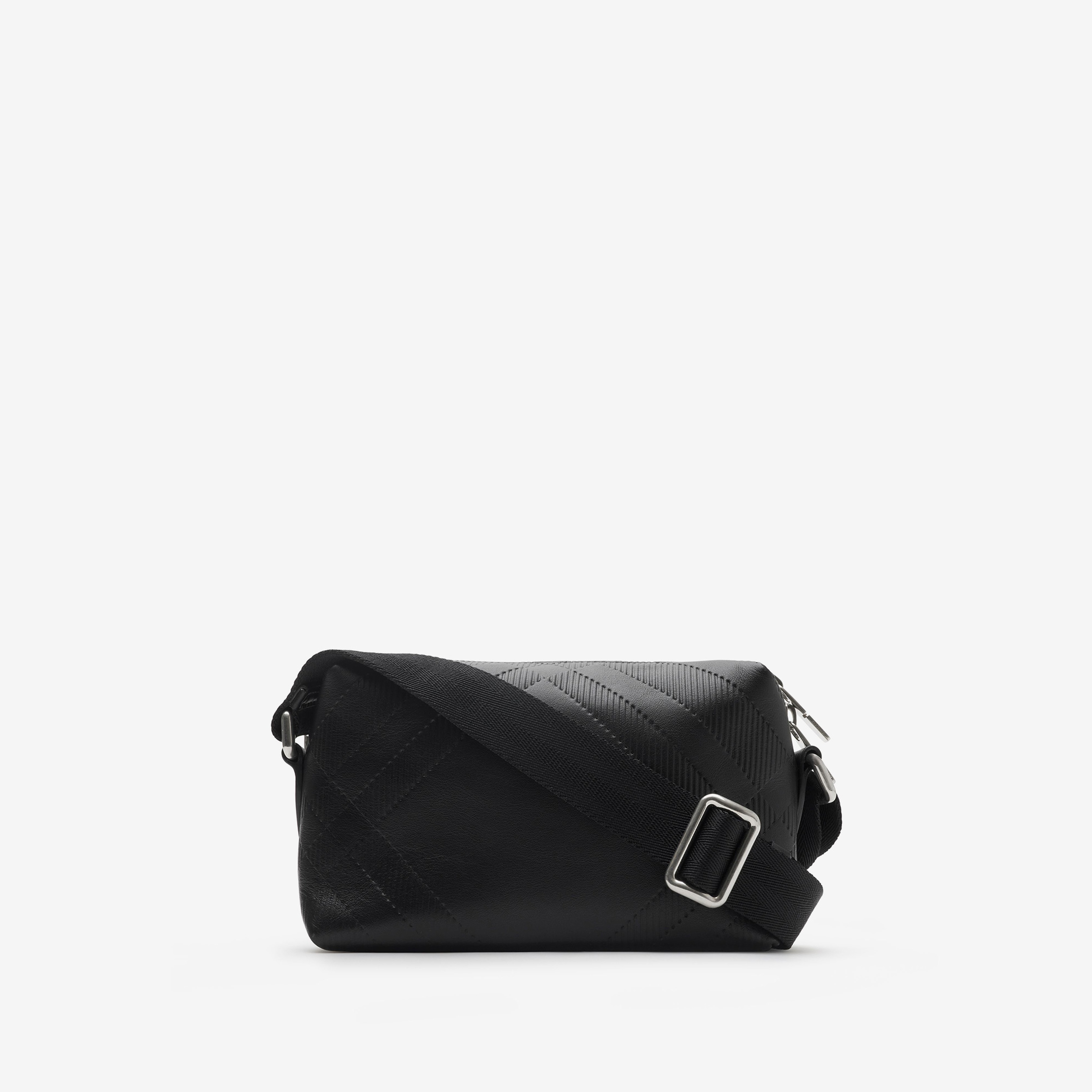 Burberry Mini Embossed Crossbody Erkek Siyah Omuz Çantası
