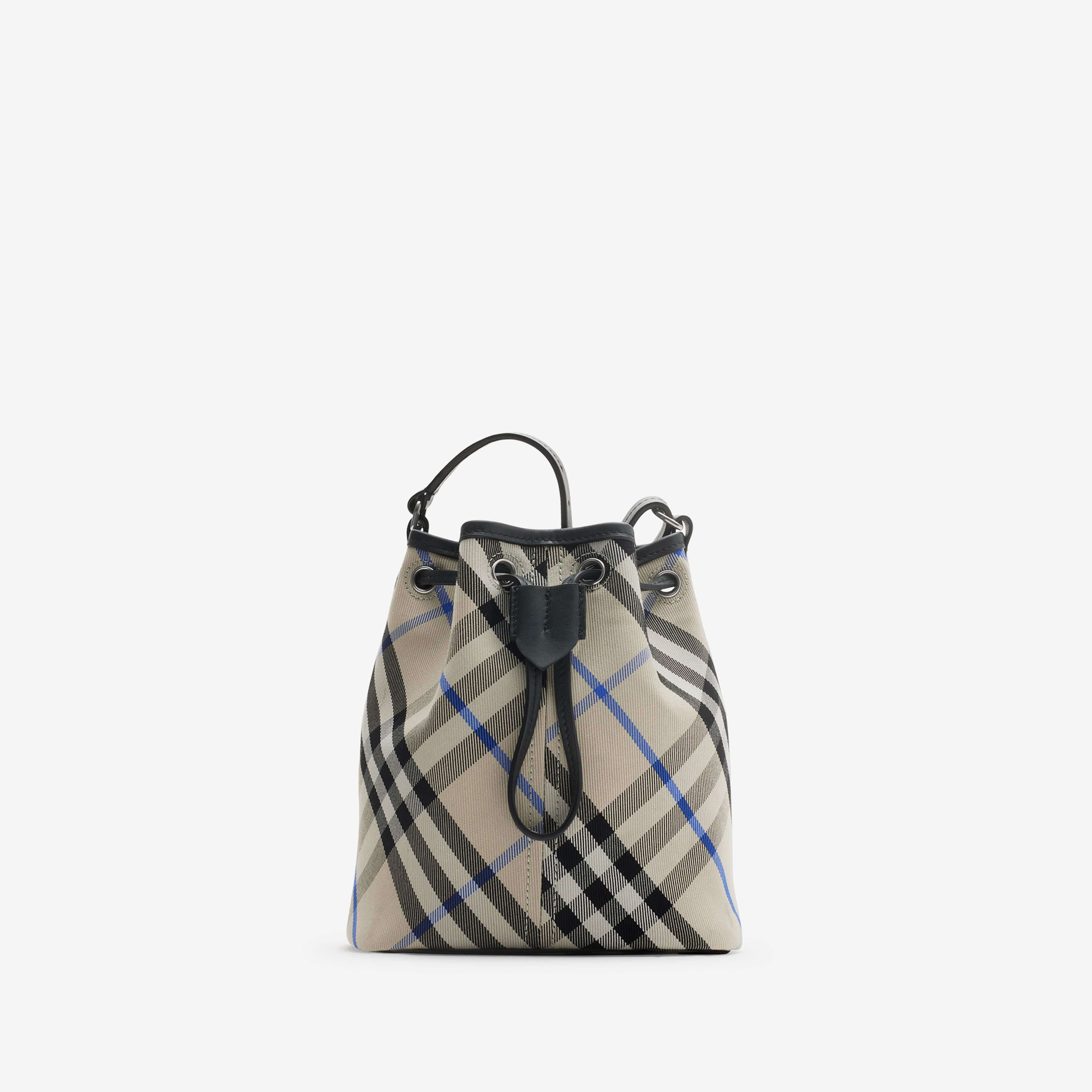 Burberry Drawstring Mini Bucket Kadın Krem Omuz Çantası